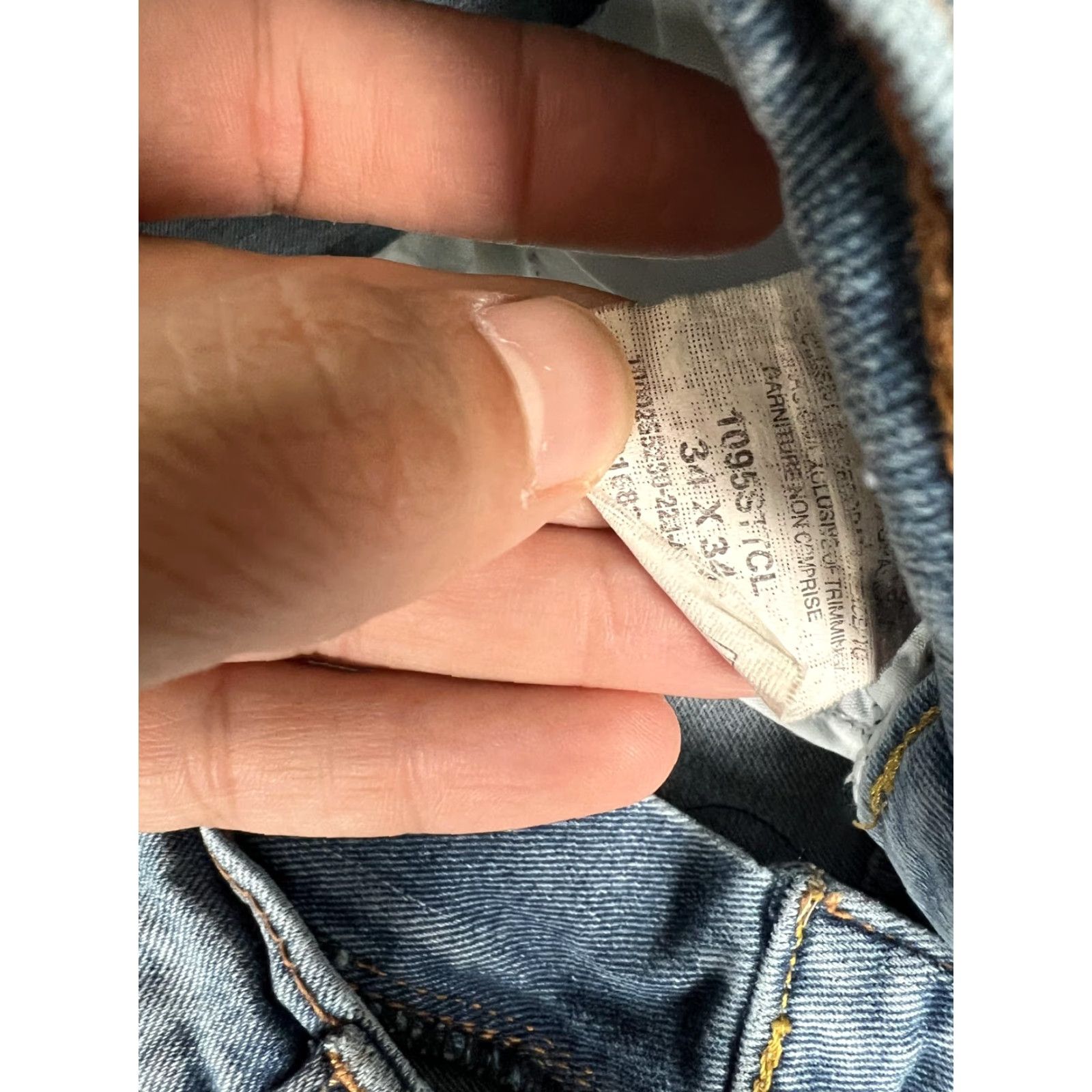 Wrangler VINTAGE Wrangler Jeans Mens 34x34 Blue Straight Fit Denim Cowboy Rodeo Size US 34 / EU 50 - 4 Thumbnail