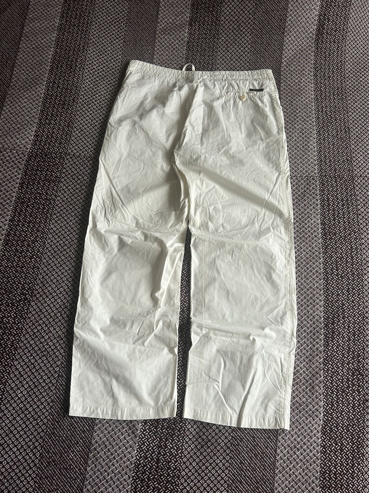 Canali Vintage Canali Sport Pants Mens White Solid Style Size 36 Size US 36 / EU 52 - 1 Thumbnail