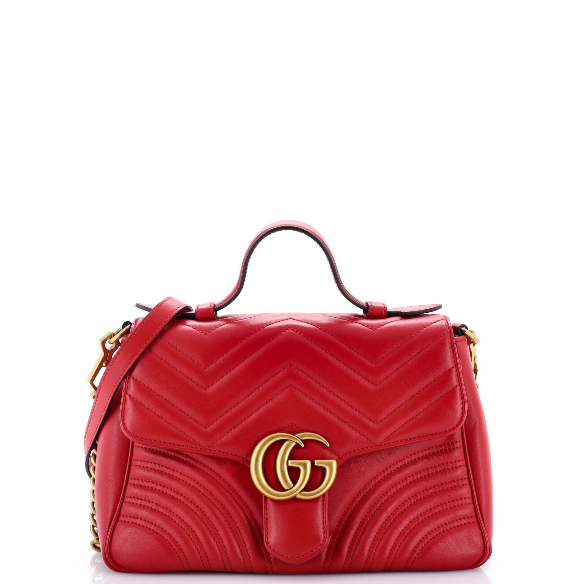 Gucci GG Marmont Top Handle Flap Bag Size ONE SIZE - 1 Thumbnail