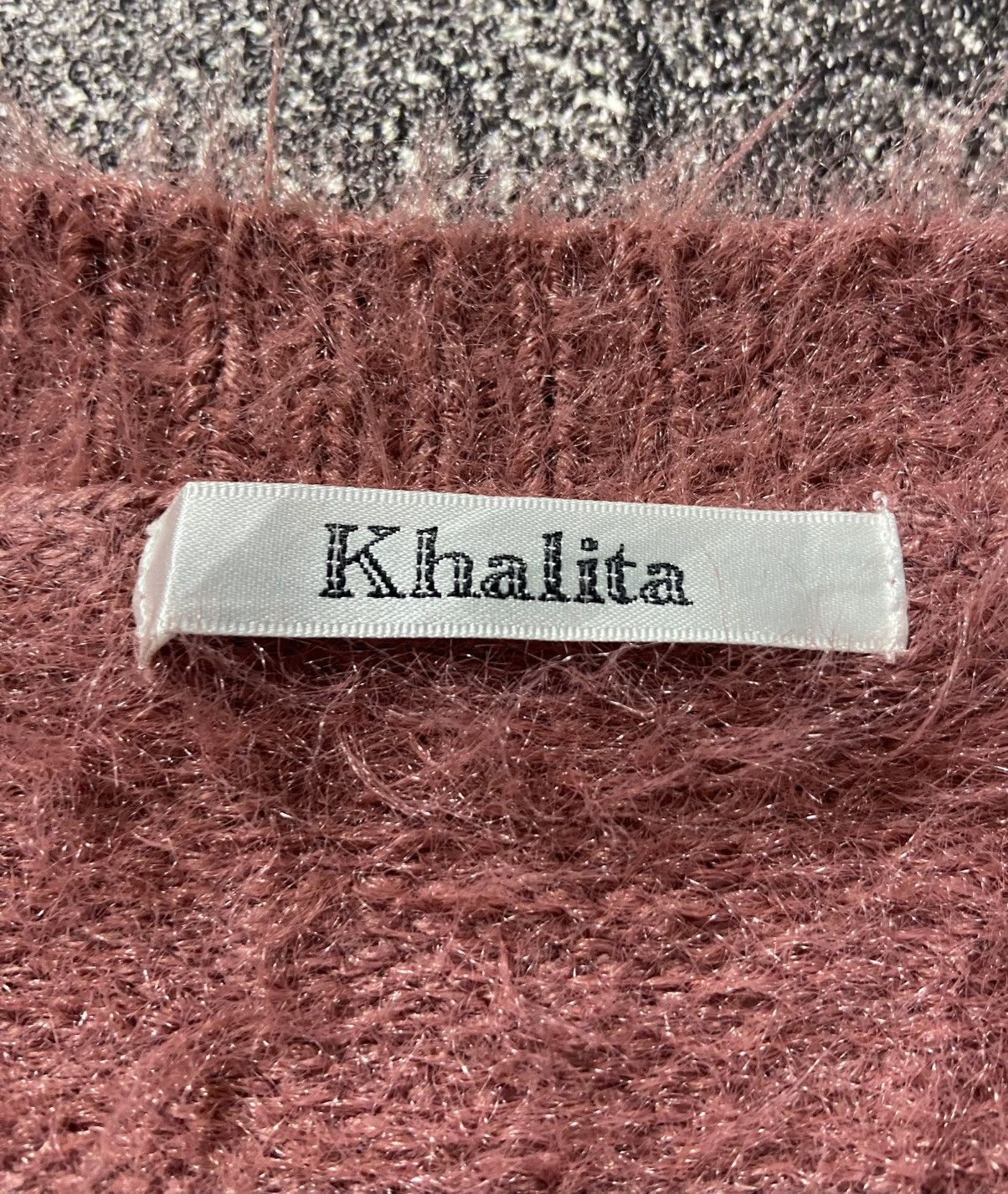 Aran Isles Knitwear × Homespun Knitwear × Japanese Brand Khalita mohair fur shaggy knitwear Size L / US 10 / IT 46 - 6 Thumbnail