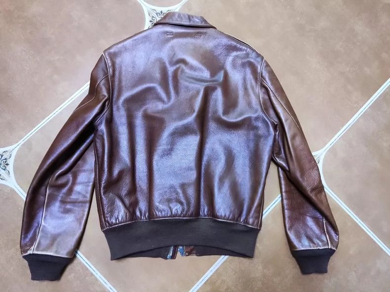 The Real McCoy's The Real McCoy's A2 A-2 Leather coat, leather jacket Size US L / EU 52-54 / 3 - 2 Thumbnail