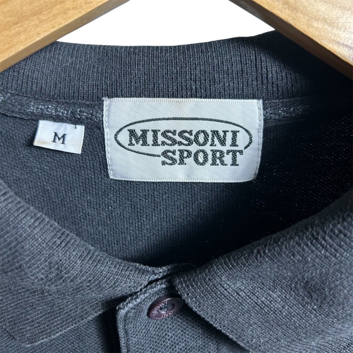 Missoni Vintage Missoni Big Logo Polos Size M / US 6-8 / IT 42-44 - 4 Thumbnail