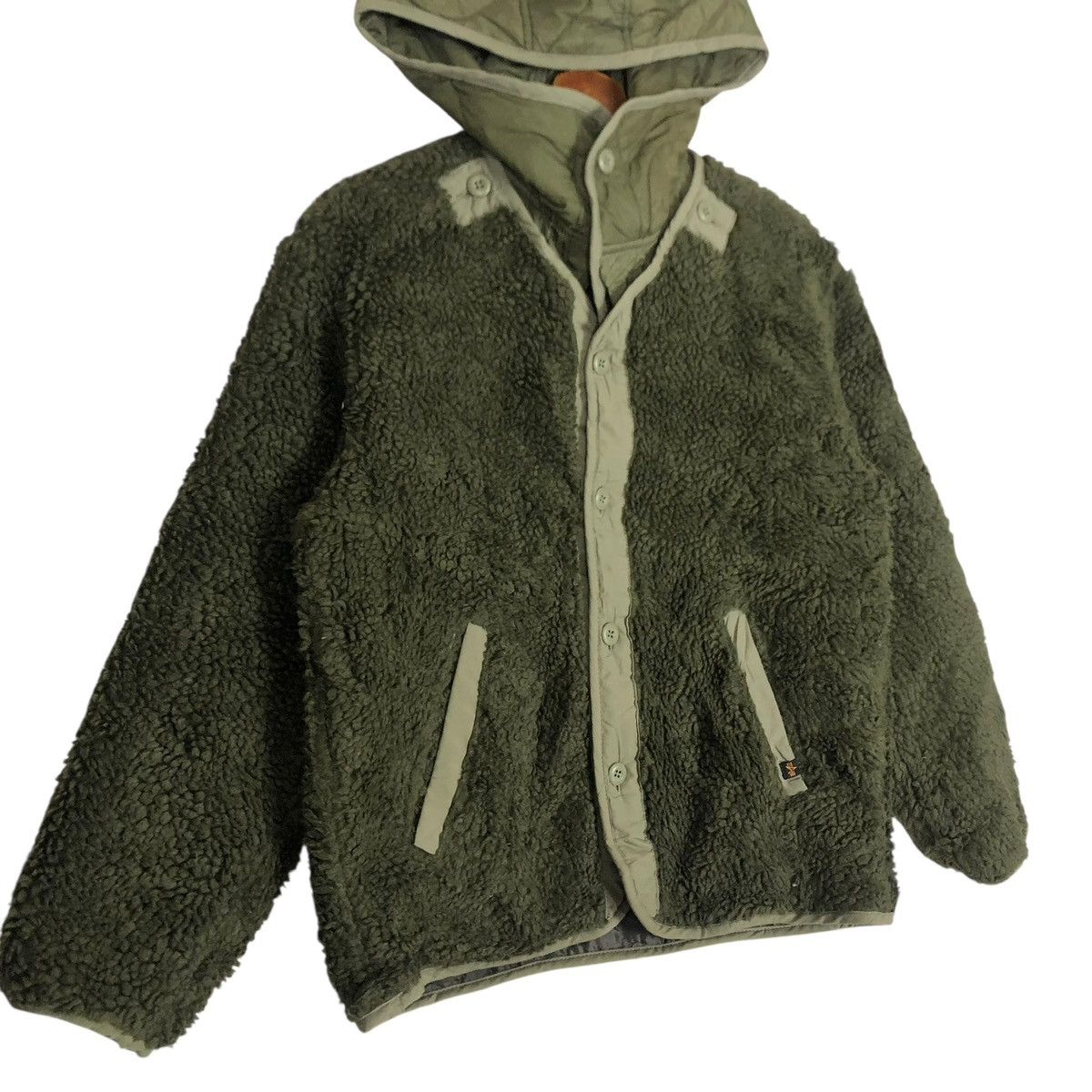 Alpha Industries Vintage Alpha Industries Fleece Sherpa Jacket For Kids Size US S / EU 44-46 / 1 - 2 Thumbnail