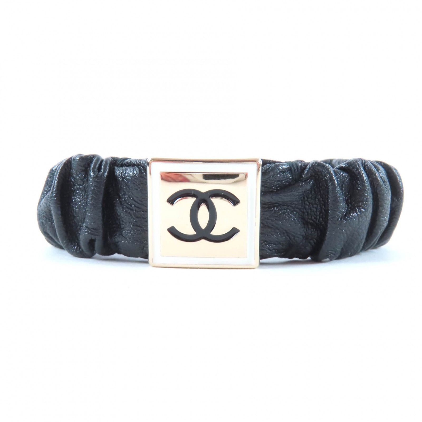 Chanel Chanel Chanel Shush Coco Mark Lambskin Hair Tie Leather Other AB6832 DUTY FREE for USA Size ONE SIZE - 1 Thumbnail