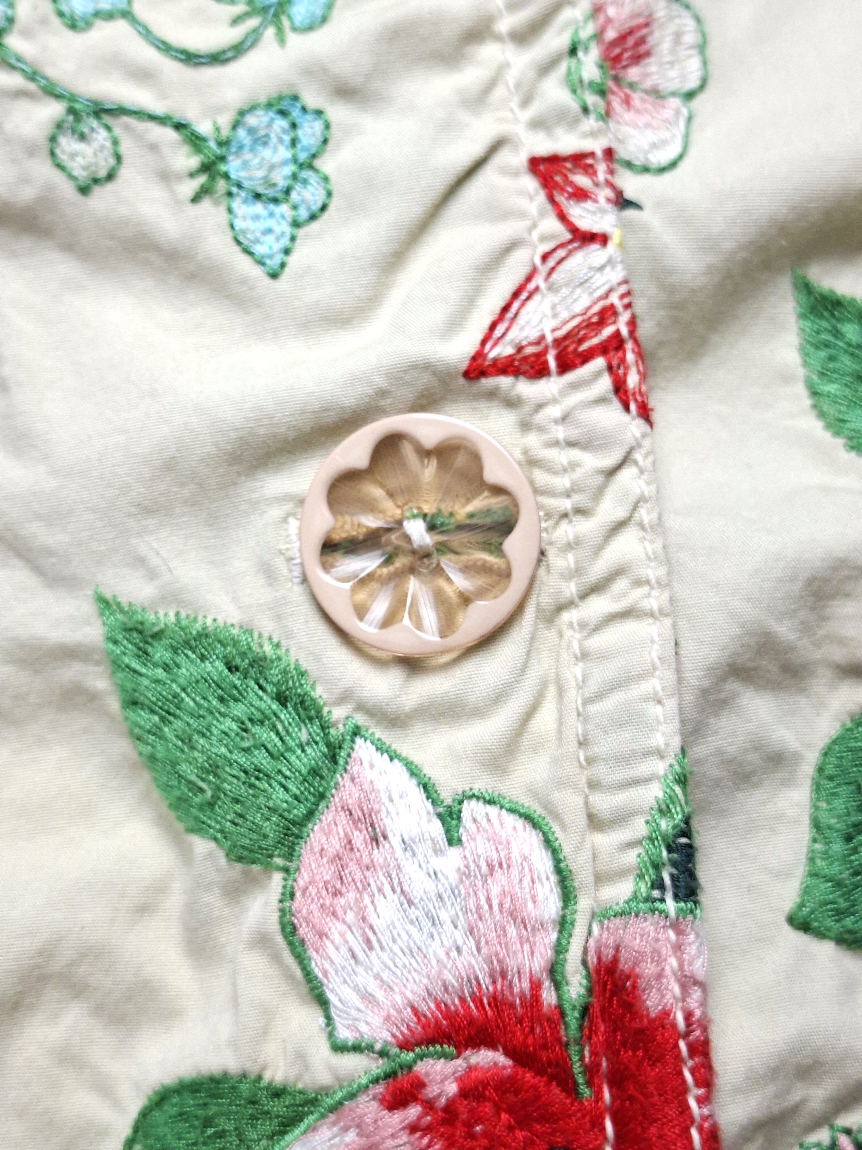 Johnny Was Johnny Was Embroidered Floral Trench Coat Made in USA Size S / US 4 / IT 40 - 8 Thumbnail