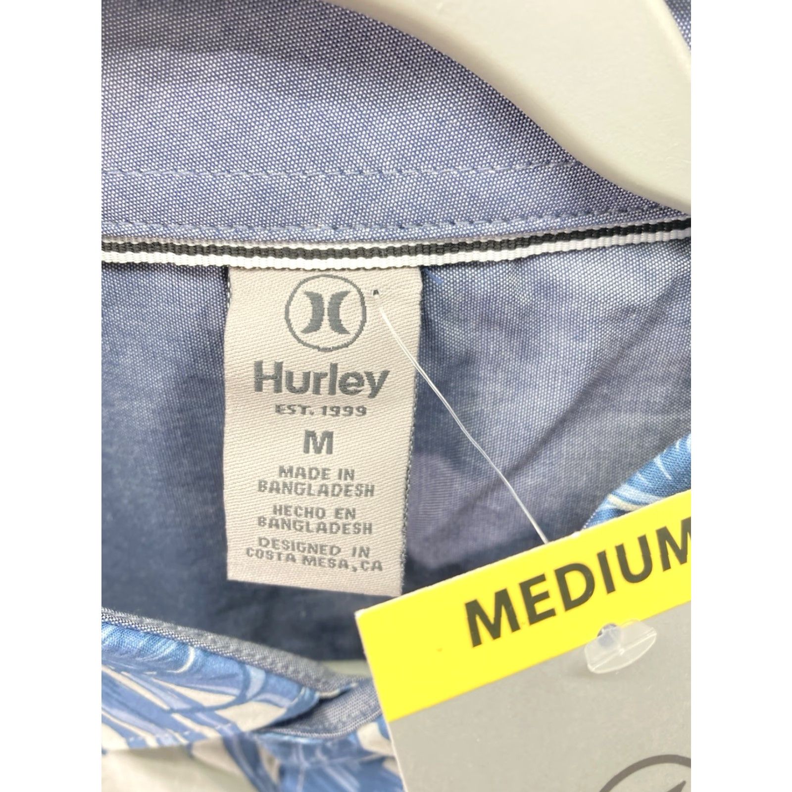 Hurley Hurley Patio Cabana Shirt Men Sz Medium Blue AOP Floral Button Short Sleeve NWT Size US M / EU 48-50 / 2 - 7 Thumbnail