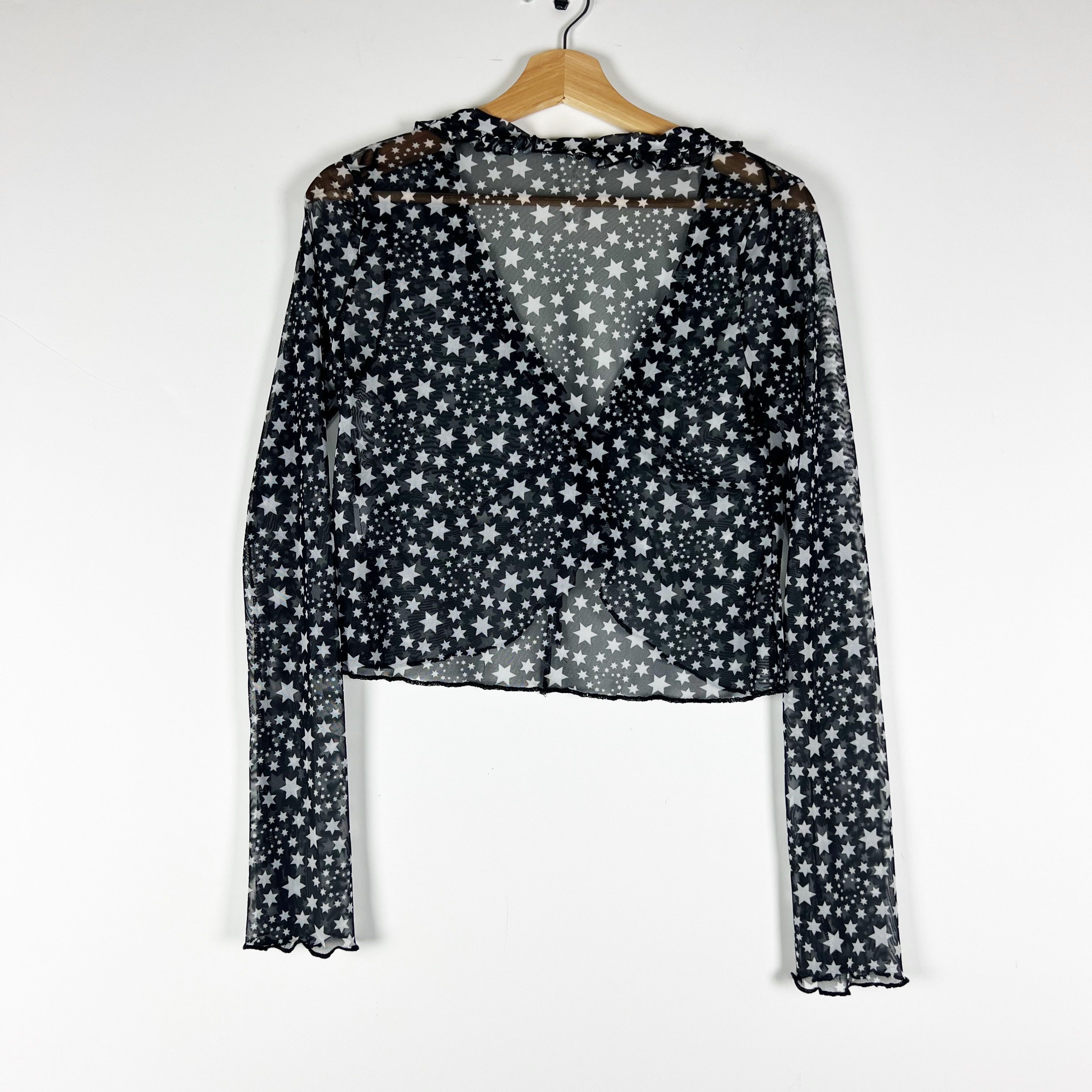 Free People Free People Marne Mesh Tulle Black White Size XS / US 0-2 / IT 36-38 - 4 Thumbnail