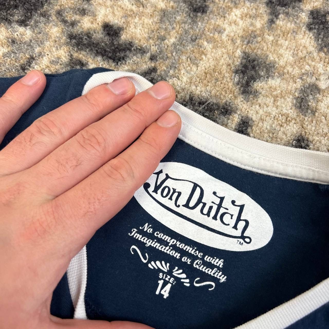 Von Dutch Von Dutch Big Logo Vintage Japanese Style T-Shirt Size M / US 6-8 / IT 42-44 - 3 Thumbnail