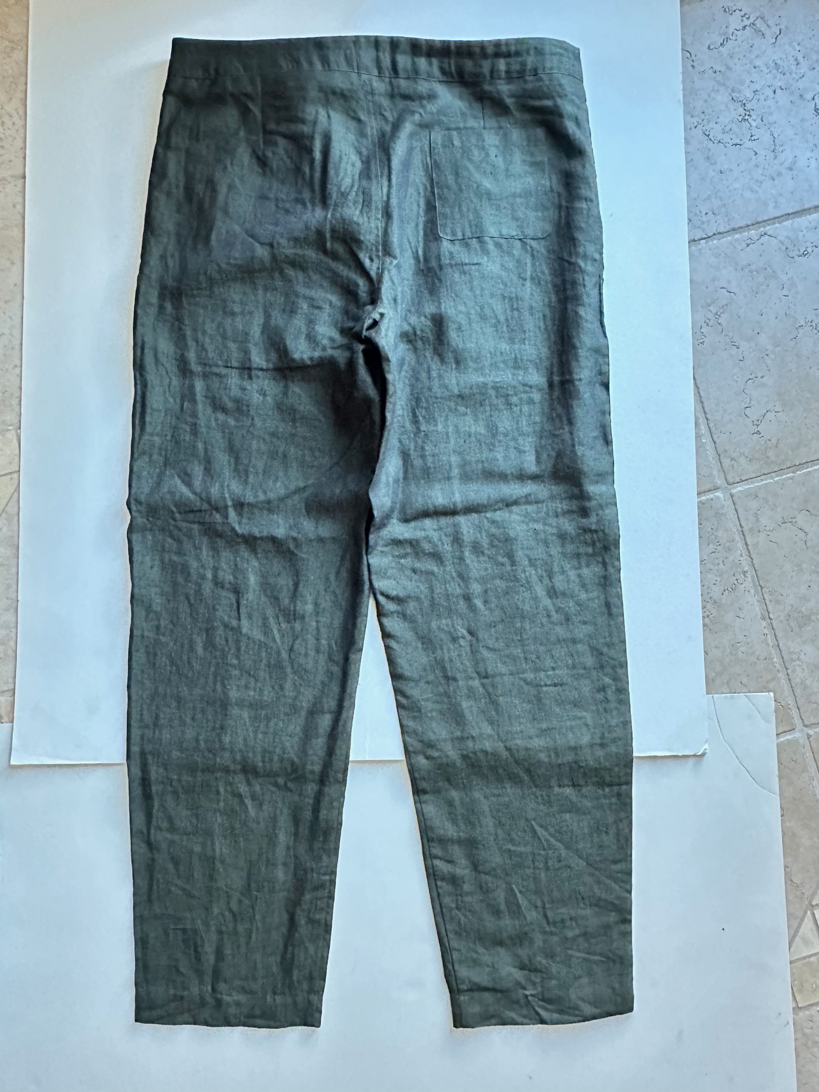 Richard James Richard James Linen Drawstring Pants - Green - 38R (NWT) Size US 38 / EU 54 - 3 Thumbnail