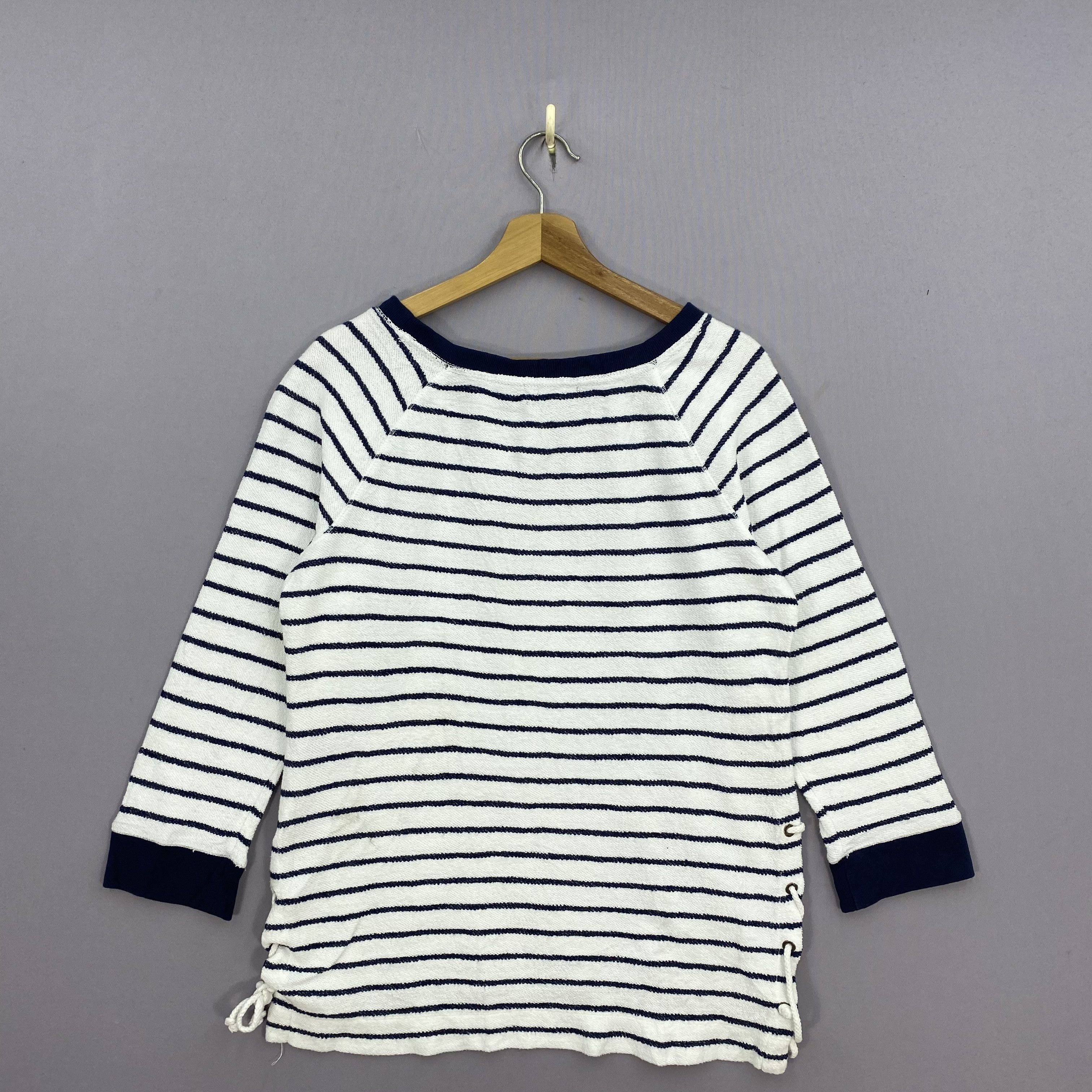 Polo Ralph Lauren Vintage 90s Ralph Lauren Striped Sweatshirt Pullover Jumper Size S / US 4 / IT 40 - 3 Thumbnail