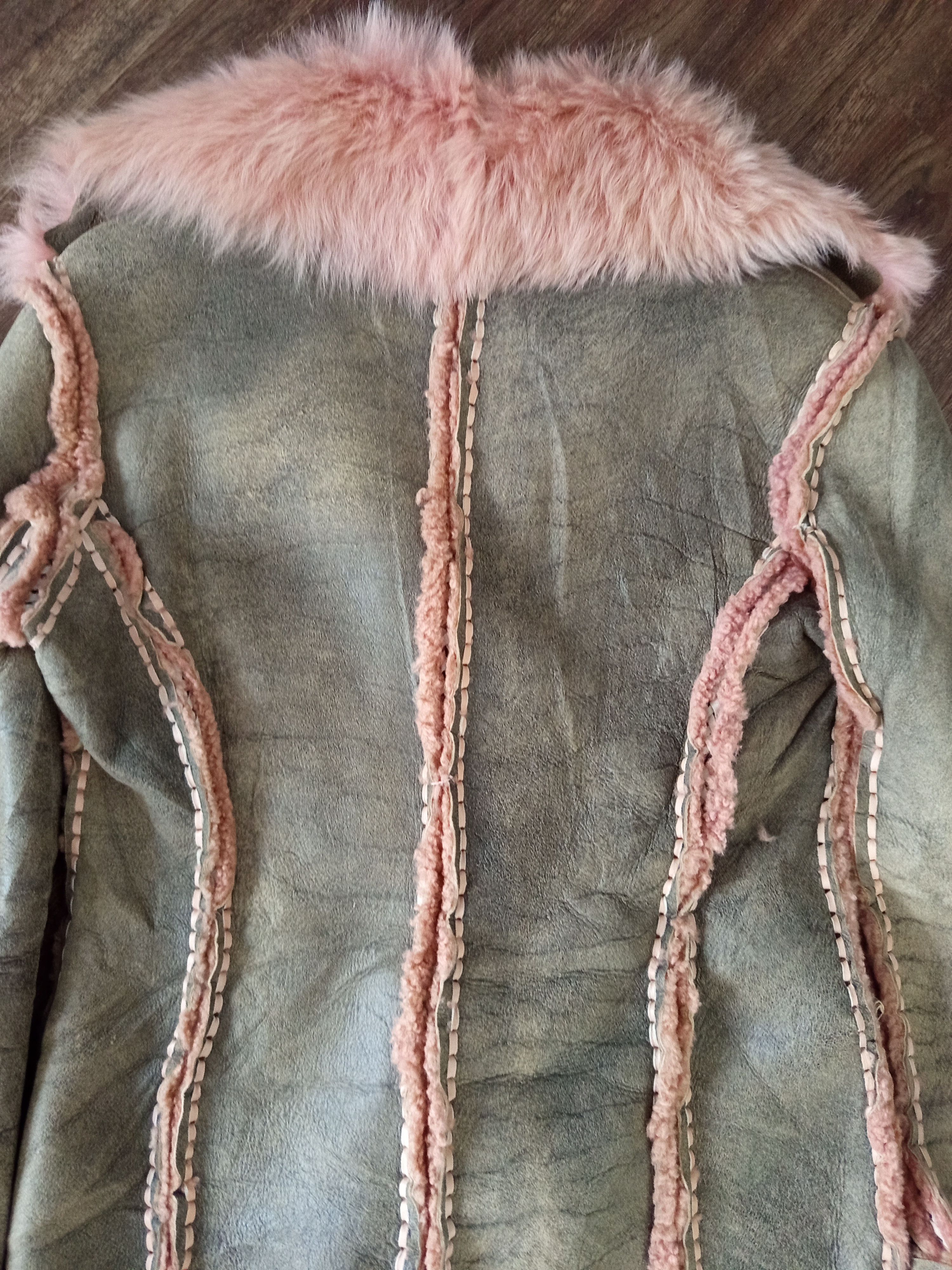 Ermanno Scervino Y2K Ermanno Scervino Shearling Fur Collar Leather Jacket Size M / US 6-8 / IT 42-44 - 9 Thumbnail
