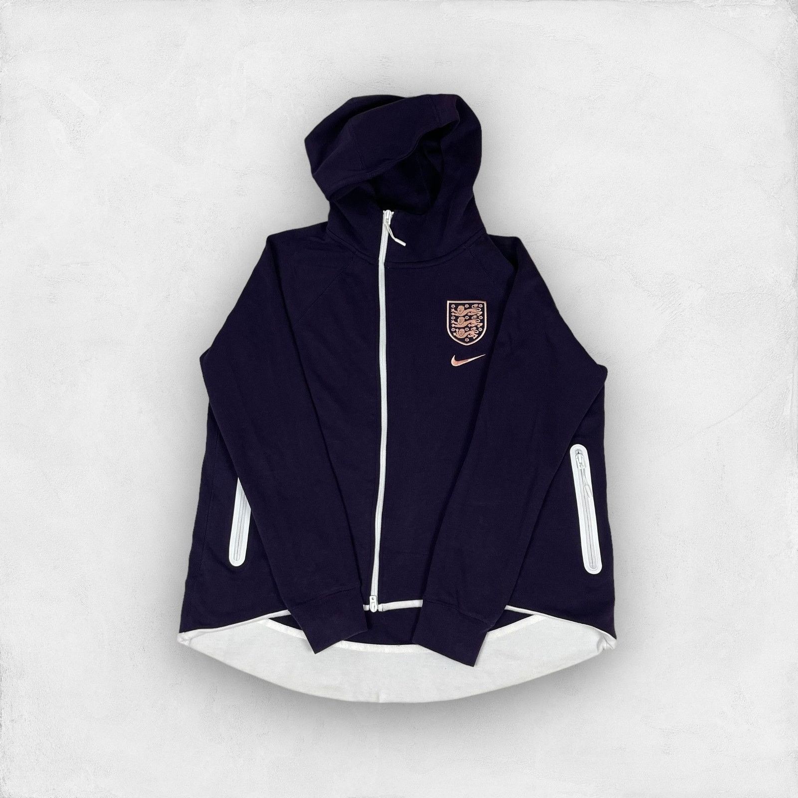Nike Nike Women's Purple England National Football Hoodie Large Size L / US 10 / IT 46 - 1 Thumbnail