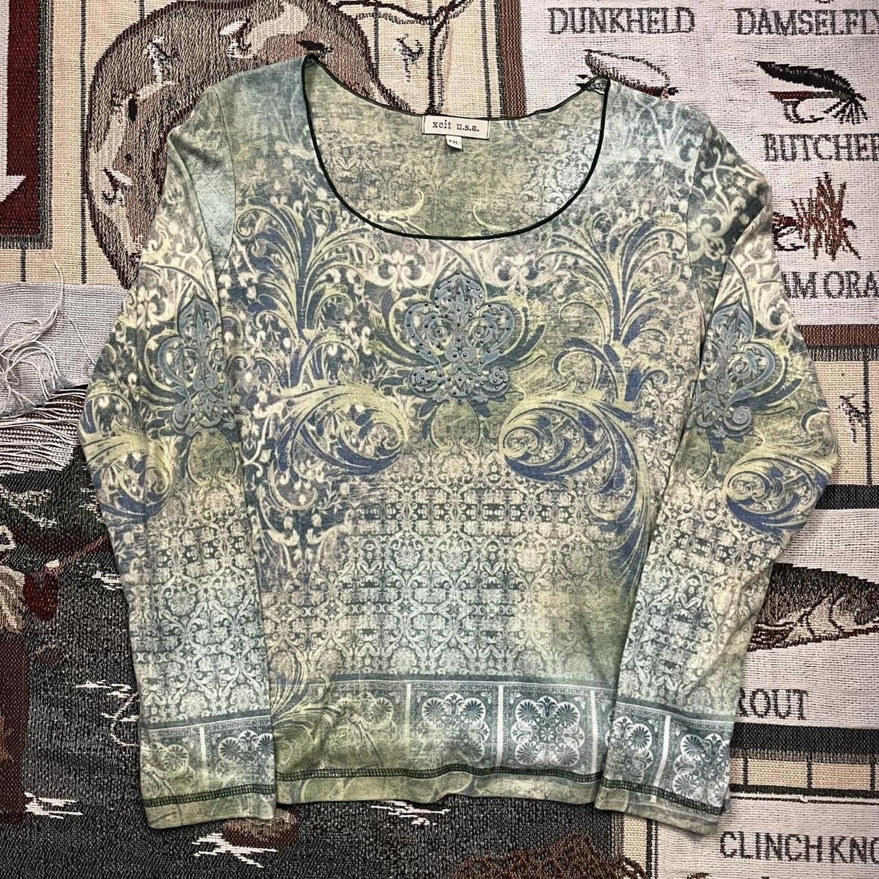 Designer Sick Women’s AOP Green Y2K Graphic Xcit USA Size M / US 6-8 / IT 42-44 - 1 Thumbnail