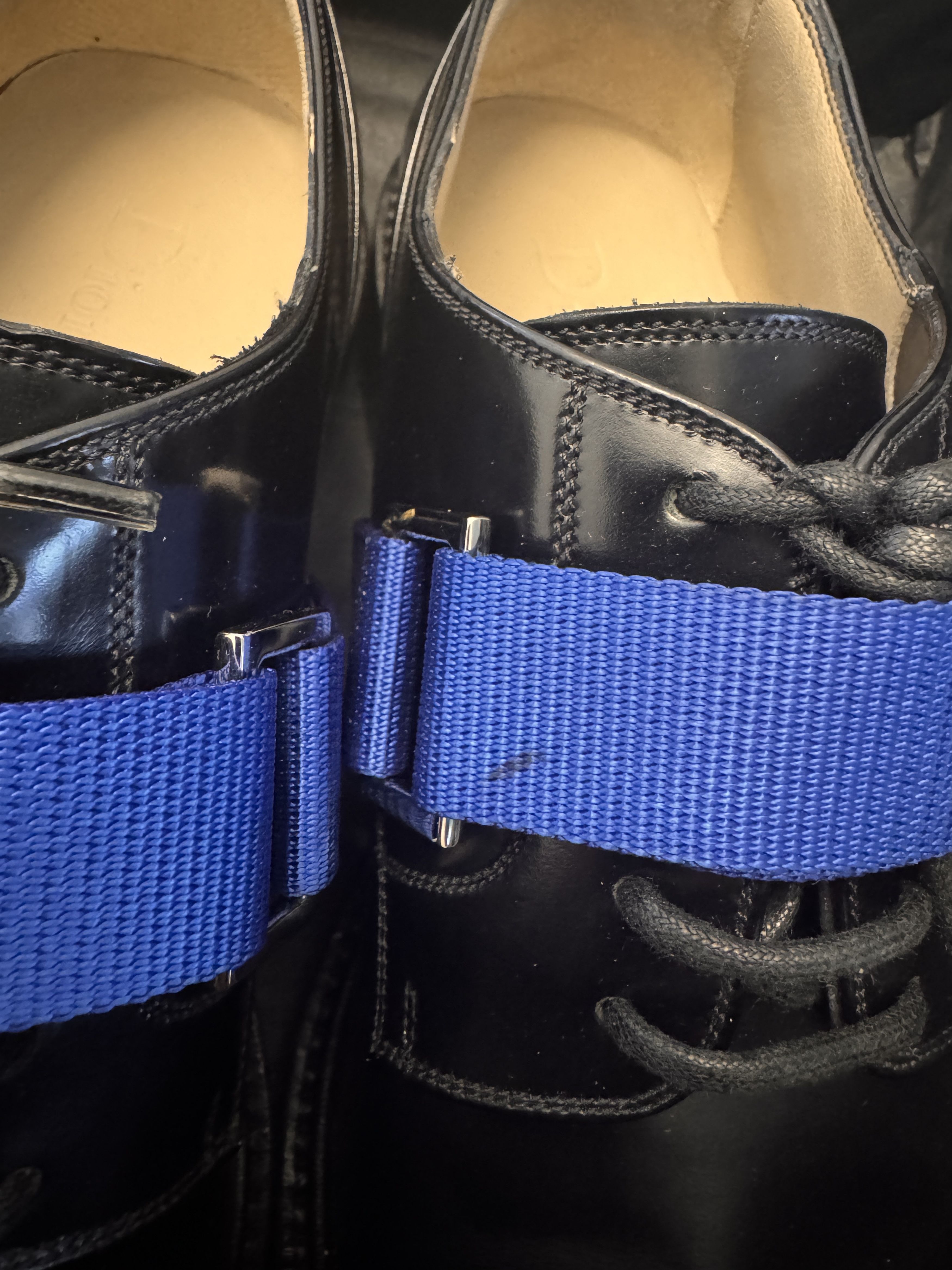 Dior DIOR HOMME H965 Derby Black Shoes with Blue belting EU39 Size US 6 / EU 39 - 18 Thumbnail
