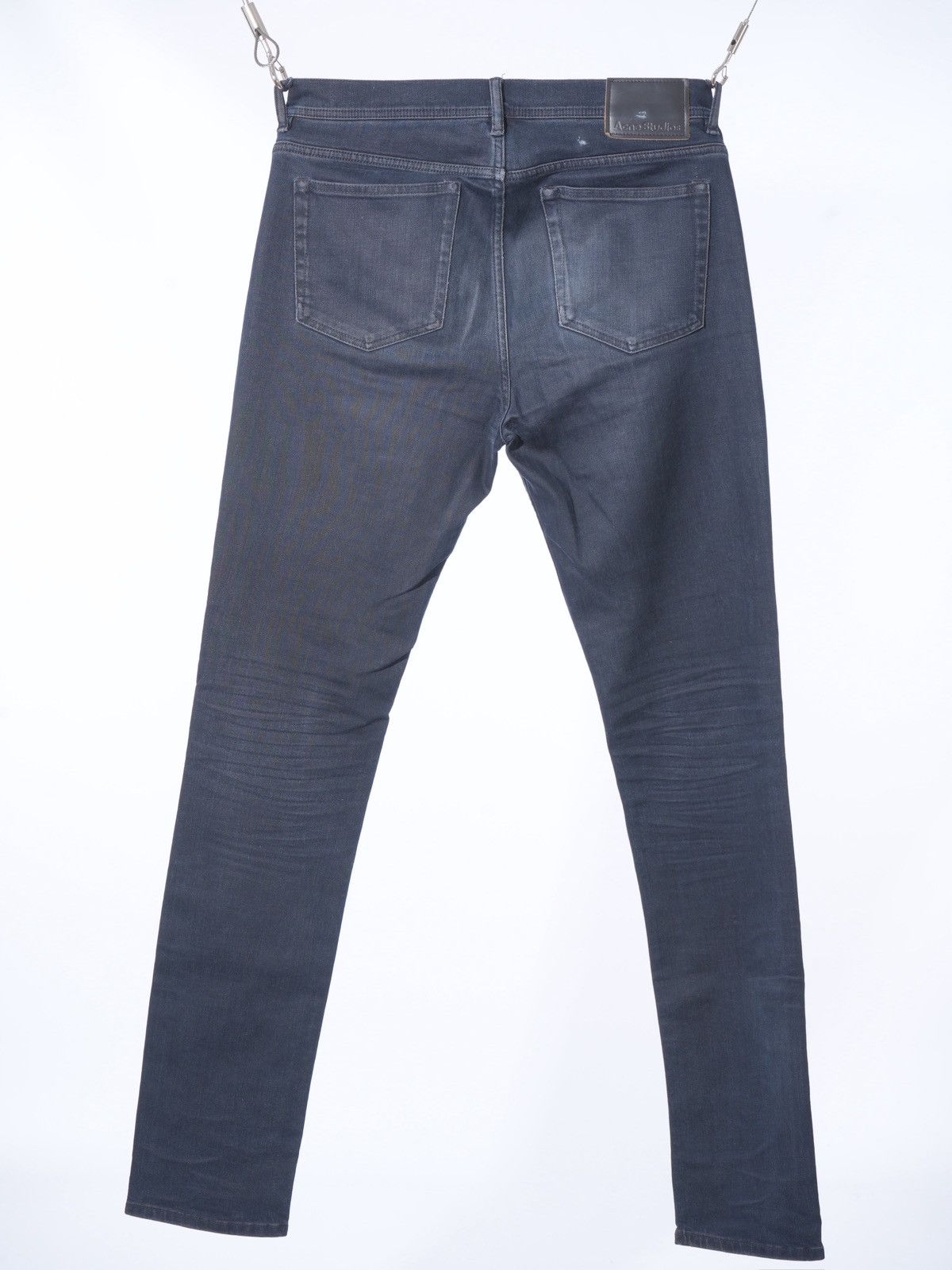 Acne Studios Acne Studios Max Blue Black Slim Fit Denim Jeans 33 Size US 33 - 2 Thumbnail