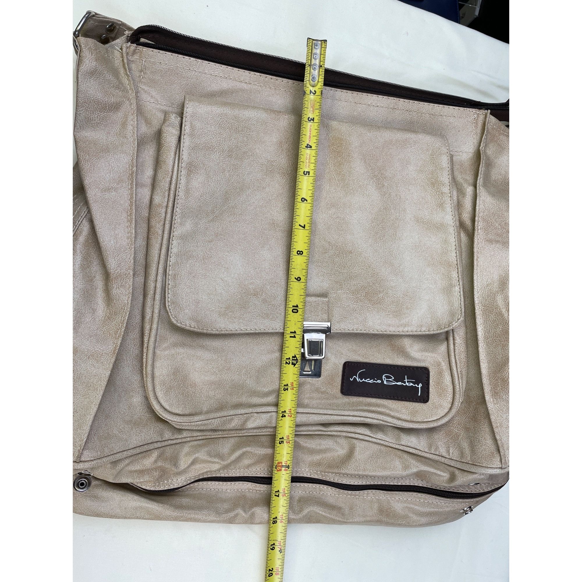 Other Nuccio Bentory Unisex Beige Travel Bag/Carry on bag SKU 5081 Size ONE SIZE - 14 Thumbnail