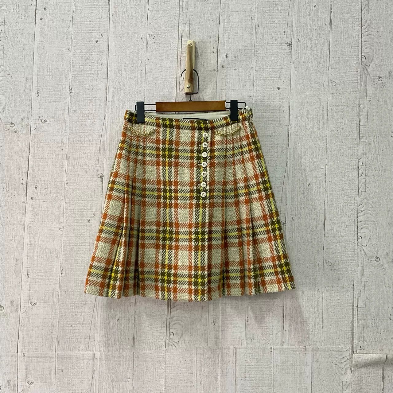 Gucci GUCCI Plaid Mini Skirt Size 42" / US 20 - 1 Thumbnail
