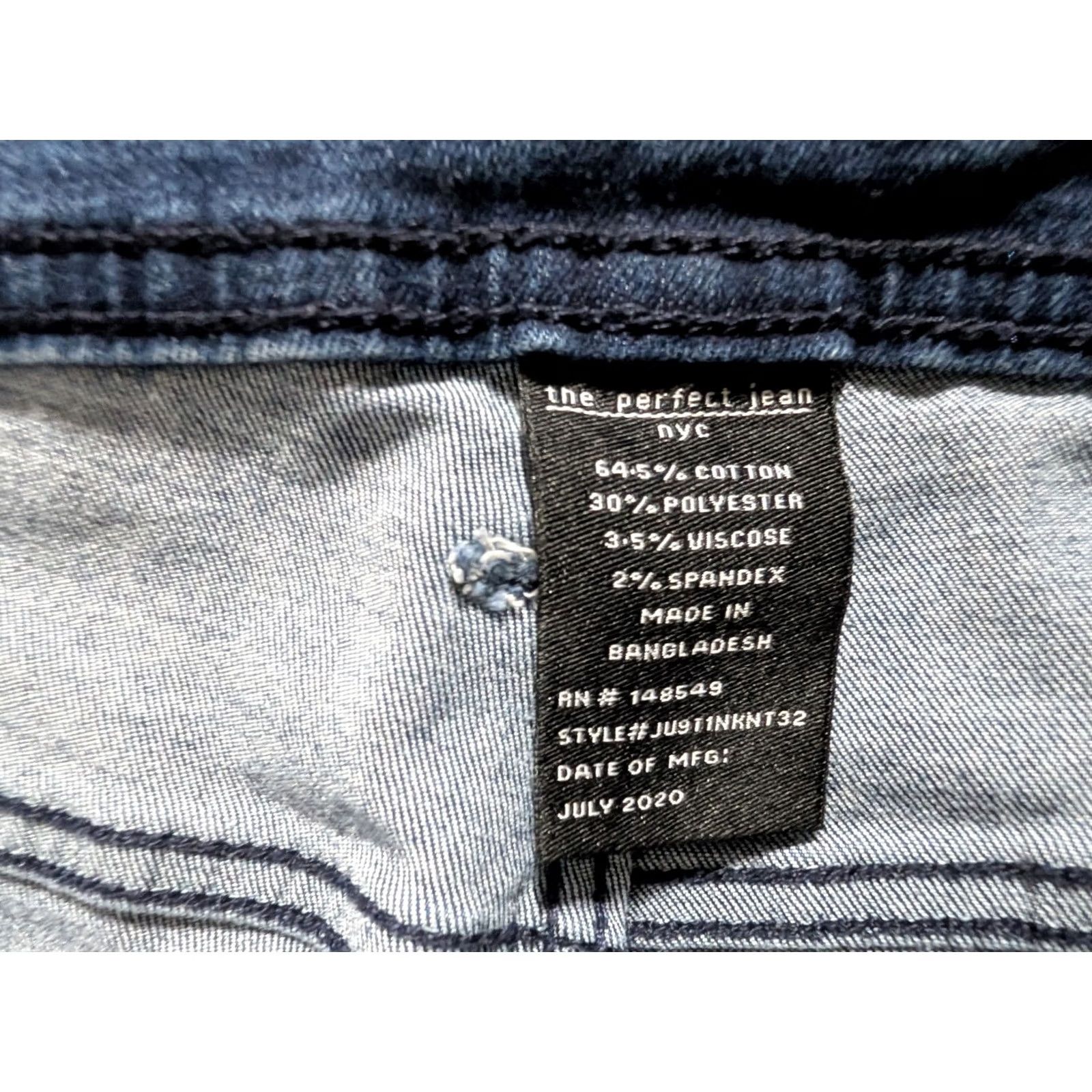 Denime The Perfect Jean NYC Slim Fit Jeans Mens 31 x 32 Blue Stretch Denim Shirt? Size US 31 - 6 Thumbnail
