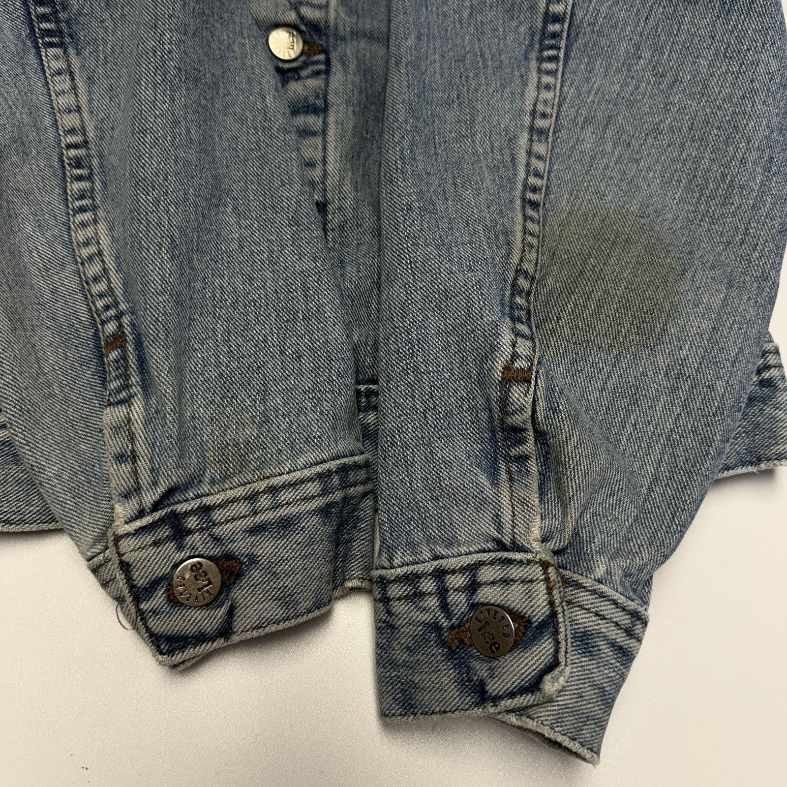 Lee Vintage Lee Riveted Denim Trucker Jacket Mens Small 21x24 Size US S / EU 44-46 / 1 - 4 Thumbnail