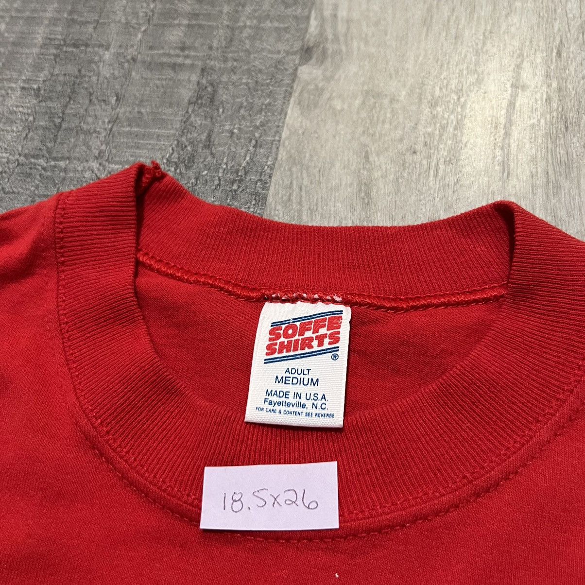 Soffe × Vintage Vtg HHB 319th Airborne Artillery Regiment 1980s Red T Shirt Size US M / EU 48-50 / 2 - 4 Thumbnail