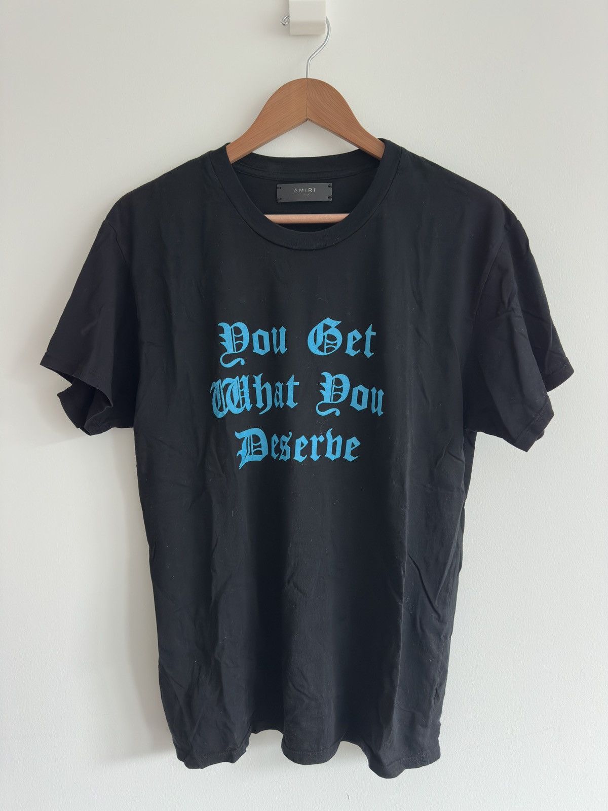 Amiri Amiri 'You Get What You Deserve' Crew Neck T-Shirt - XS Size US XS / EU 42 / 0 - 1 Thumbnail