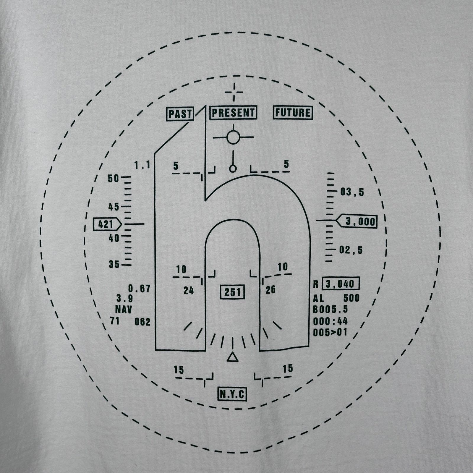HIDDEN Hidden NY White/Green Navigation Tee Size US L / EU 52-54 / 3 - 2 Thumbnail
