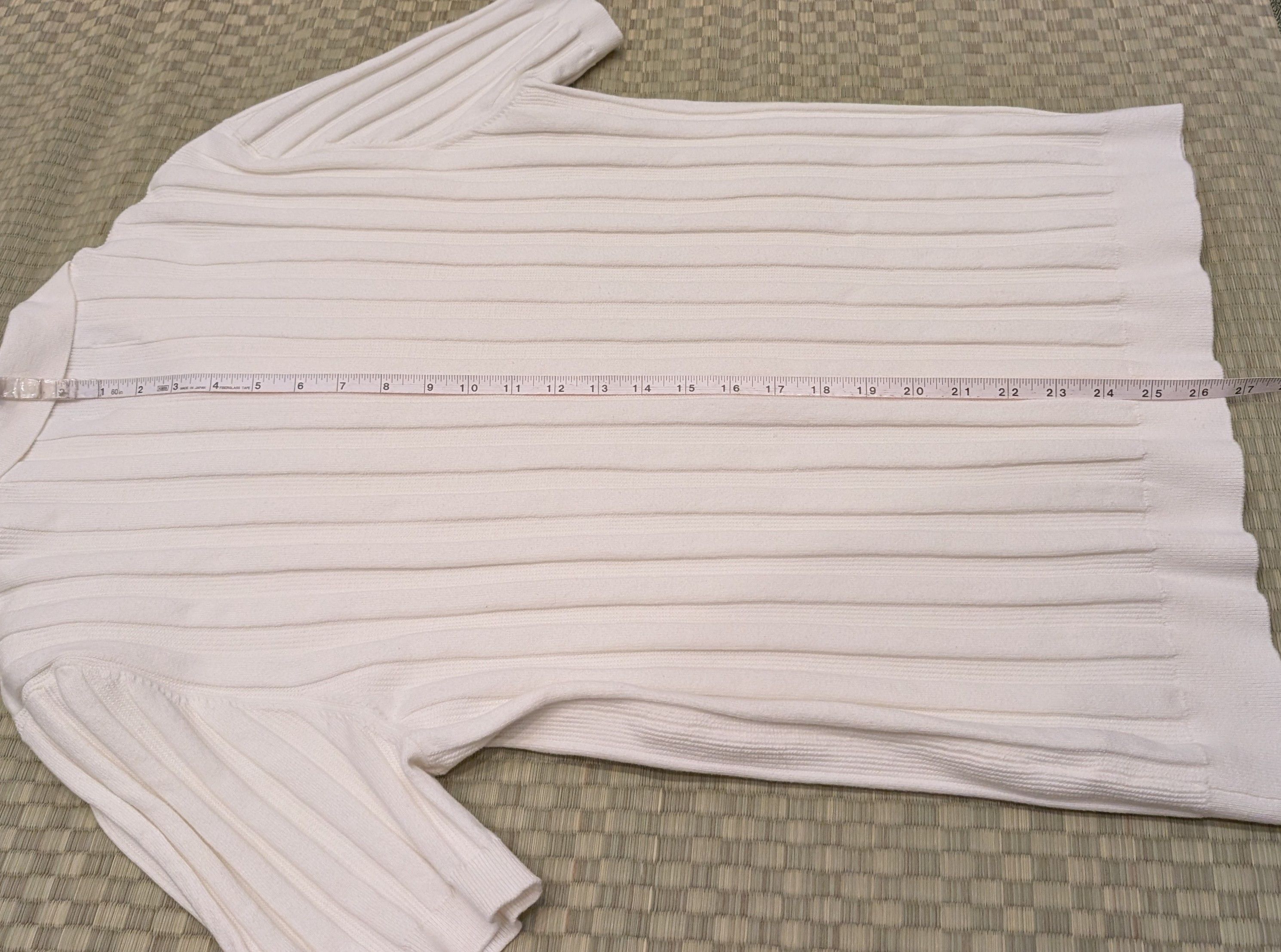 Wax London Wax London Naples Ecru Textured Knitted Polo Shirt Size US L / EU 52-54 / 3 - 6 Thumbnail