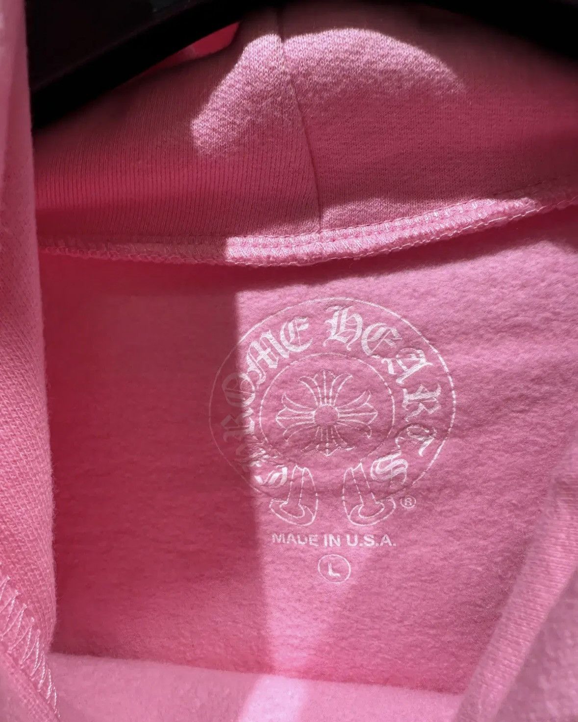 Chrome Hearts Chrome Hearts USA Script Logo Pink Hoodie Size US L / EU 52-54 / 3 - 6 Thumbnail