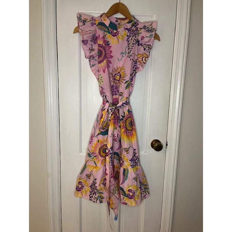 Banjanan Banjanan BulBul Spring Floral Pink Dress - Size Small Size S / US 4 / IT 40 - 3 Thumbnail