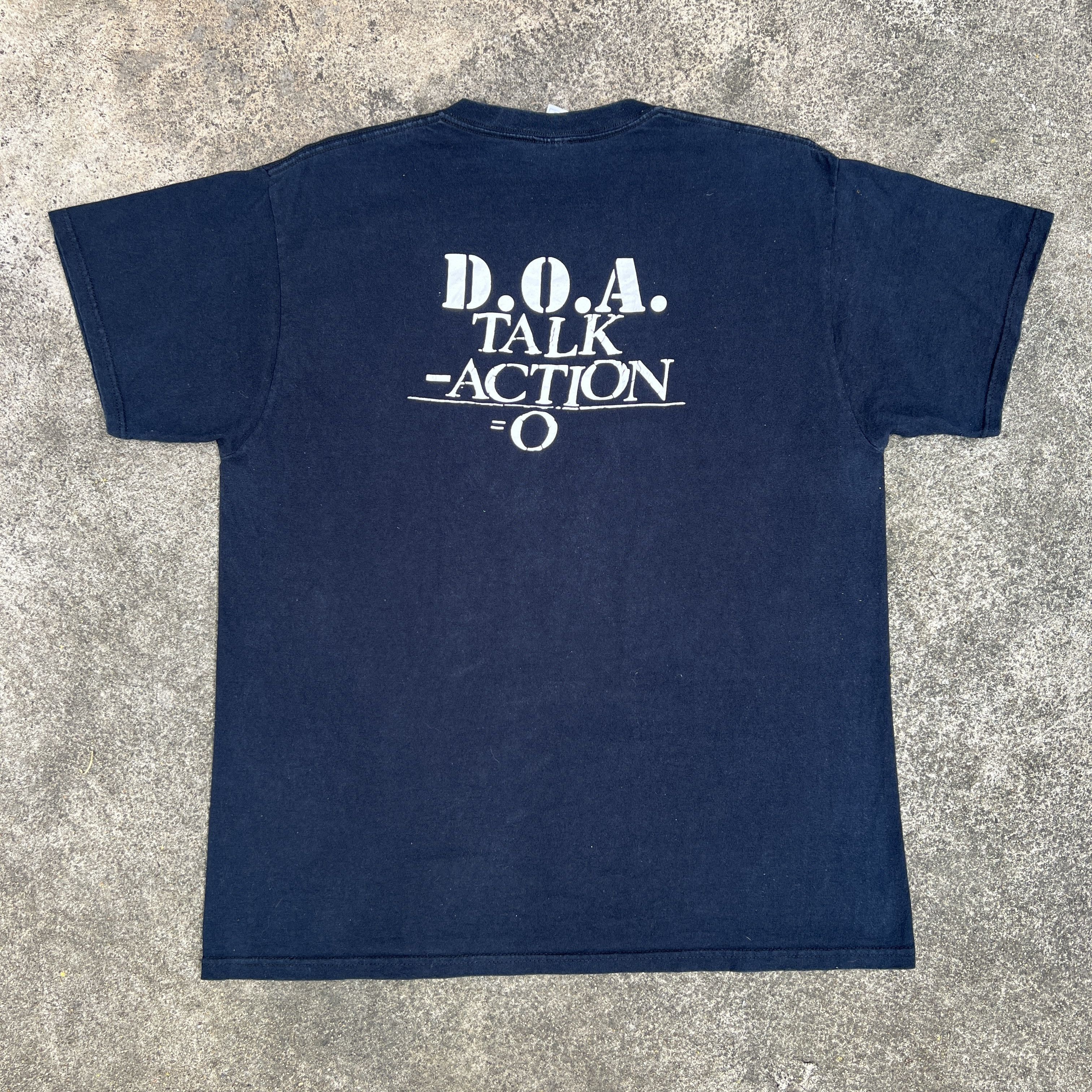 Band Tees × Vintage Vintage Y2K D.O.A.Band Hardcore punk Tee XL Talk-Action=0 Size US XL / EU 56 / 4 - 7 Thumbnail