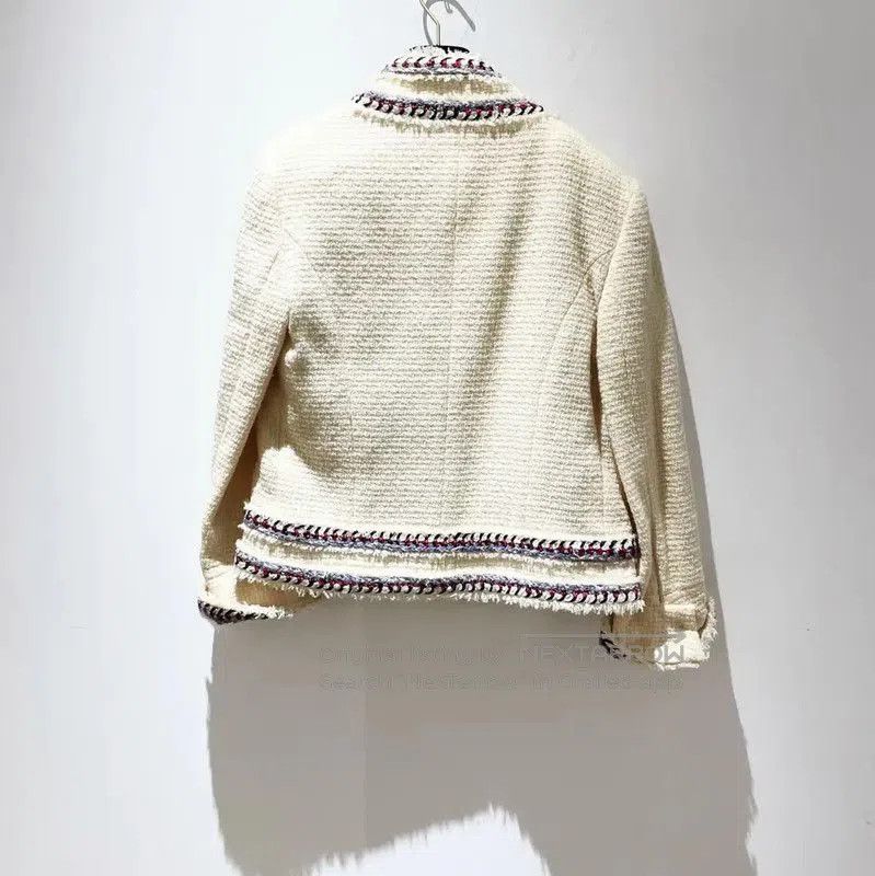 Chanel Chanel Ivory Cotton Blend Long Sleeve Cardigan . Size S / US 4 / IT 40 - 2 Thumbnail