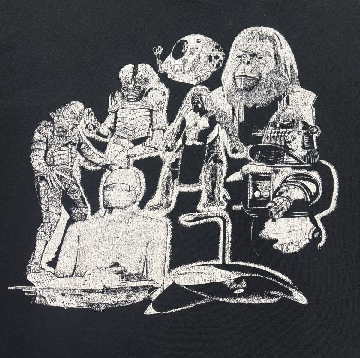 Arts & Science Vintage 90’s Art by Greg Nicotero The Walking Dead Size US XL / EU 56 / 4 - 5 Thumbnail