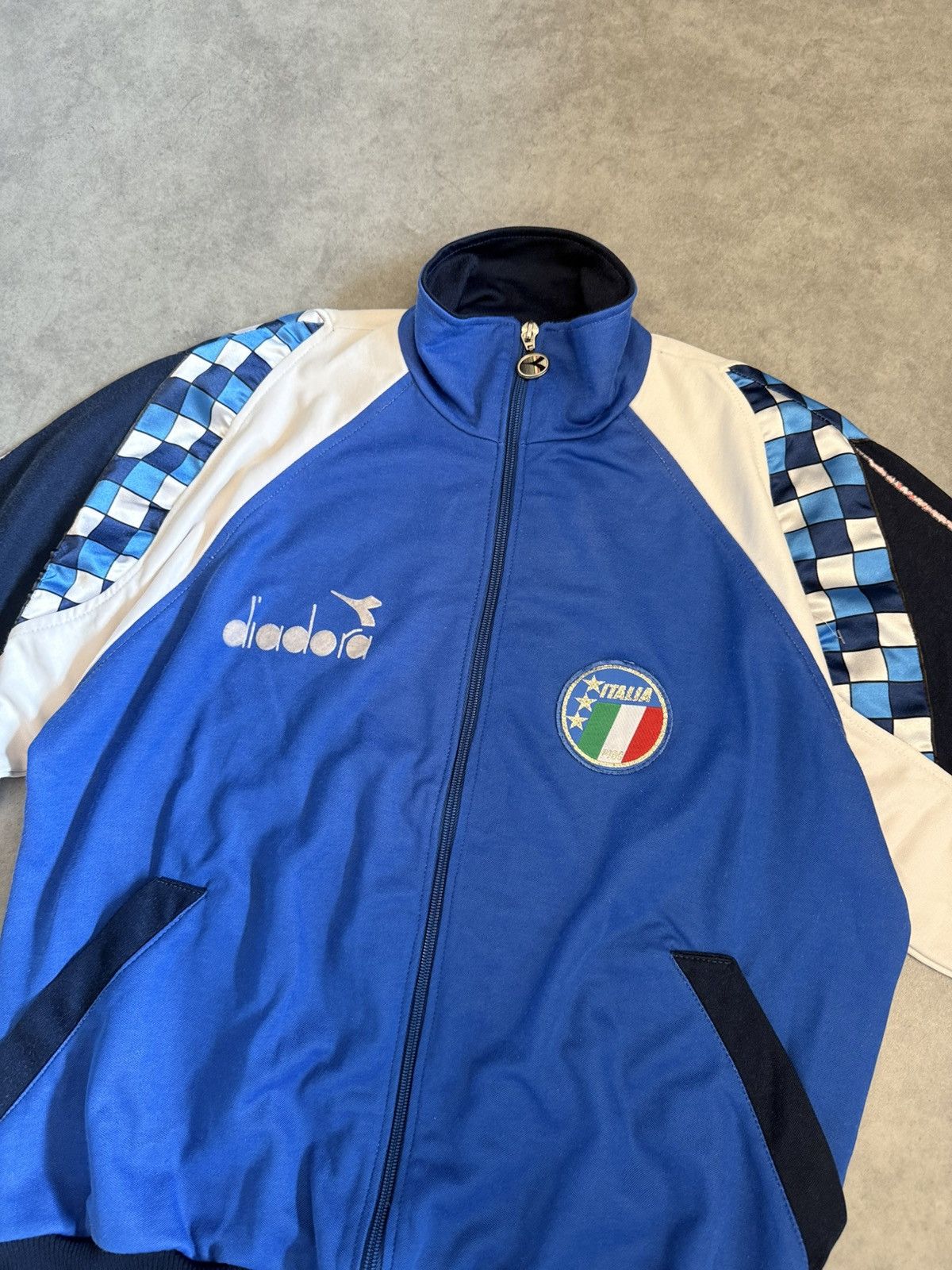 Diadora Diadora Vintage zip Italy 1990 jersey Size US L / EU 52-54 / 3 - 2 Thumbnail