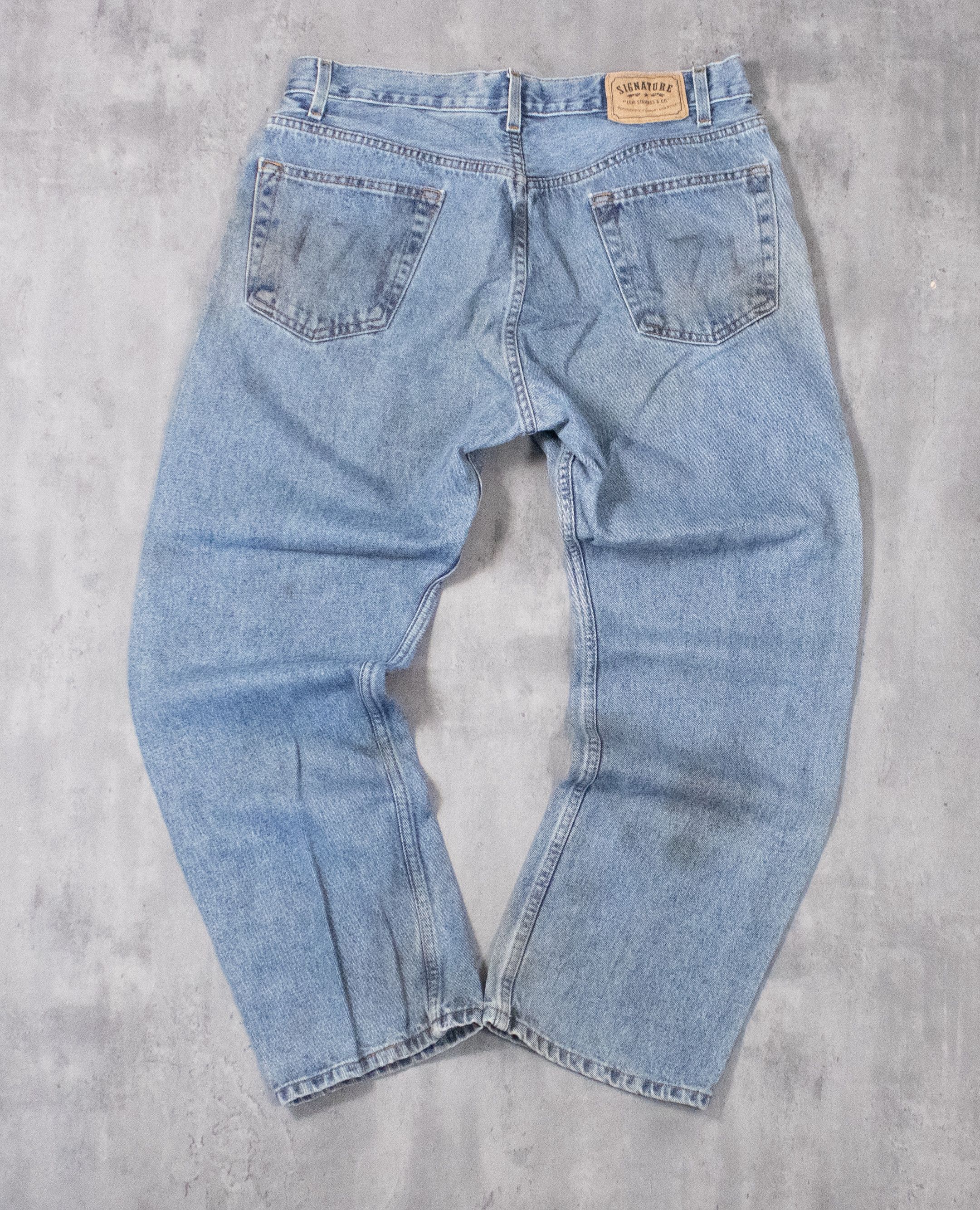 Levi's Y2K 2000's Levis Baggy Relaxed Wide Denim Jeans Pant's Size US 34 / EU 50 - 11 Thumbnail