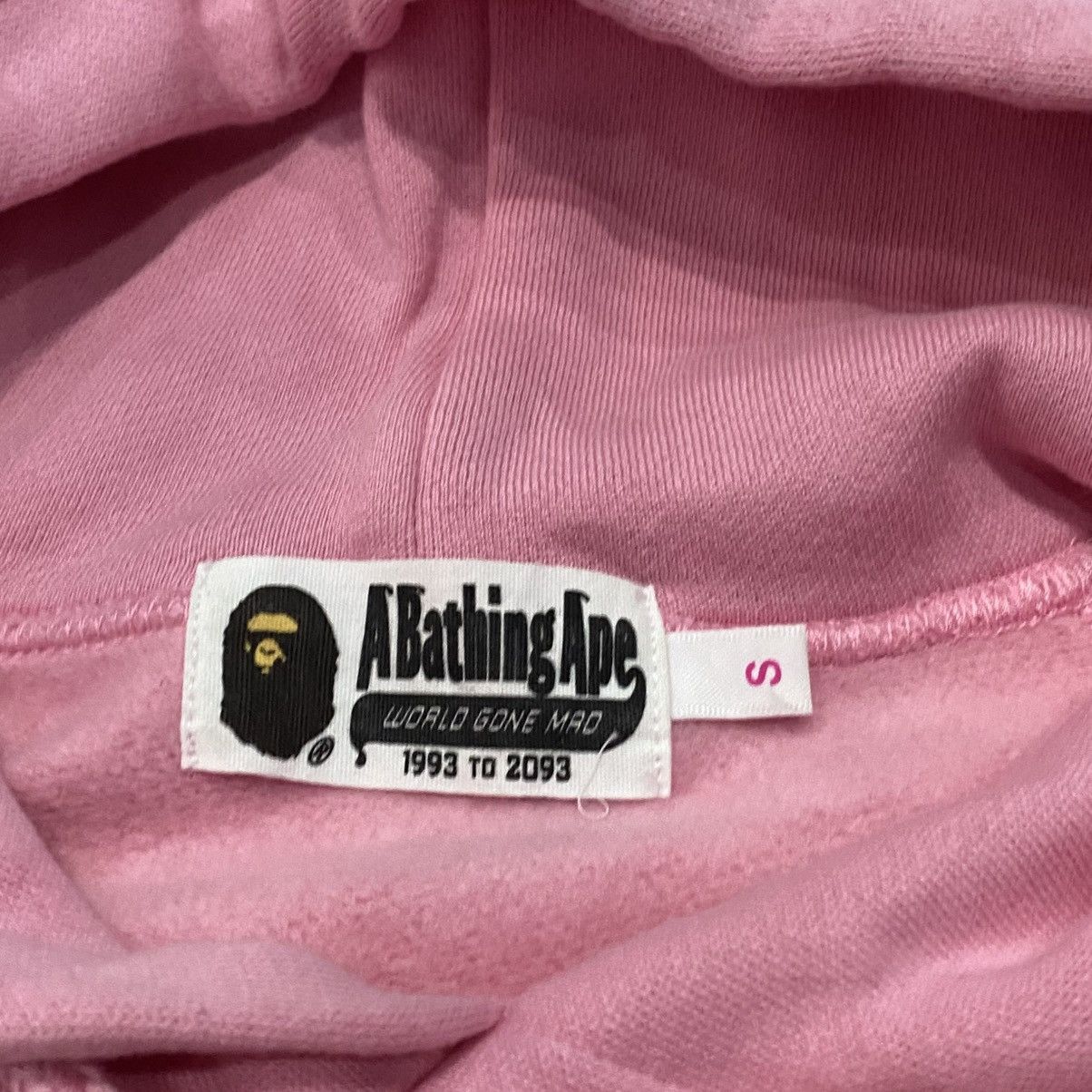Bape Baby Milo College Logo Pink Hoodie Size S / US 4 / IT 40 - 3 Thumbnail