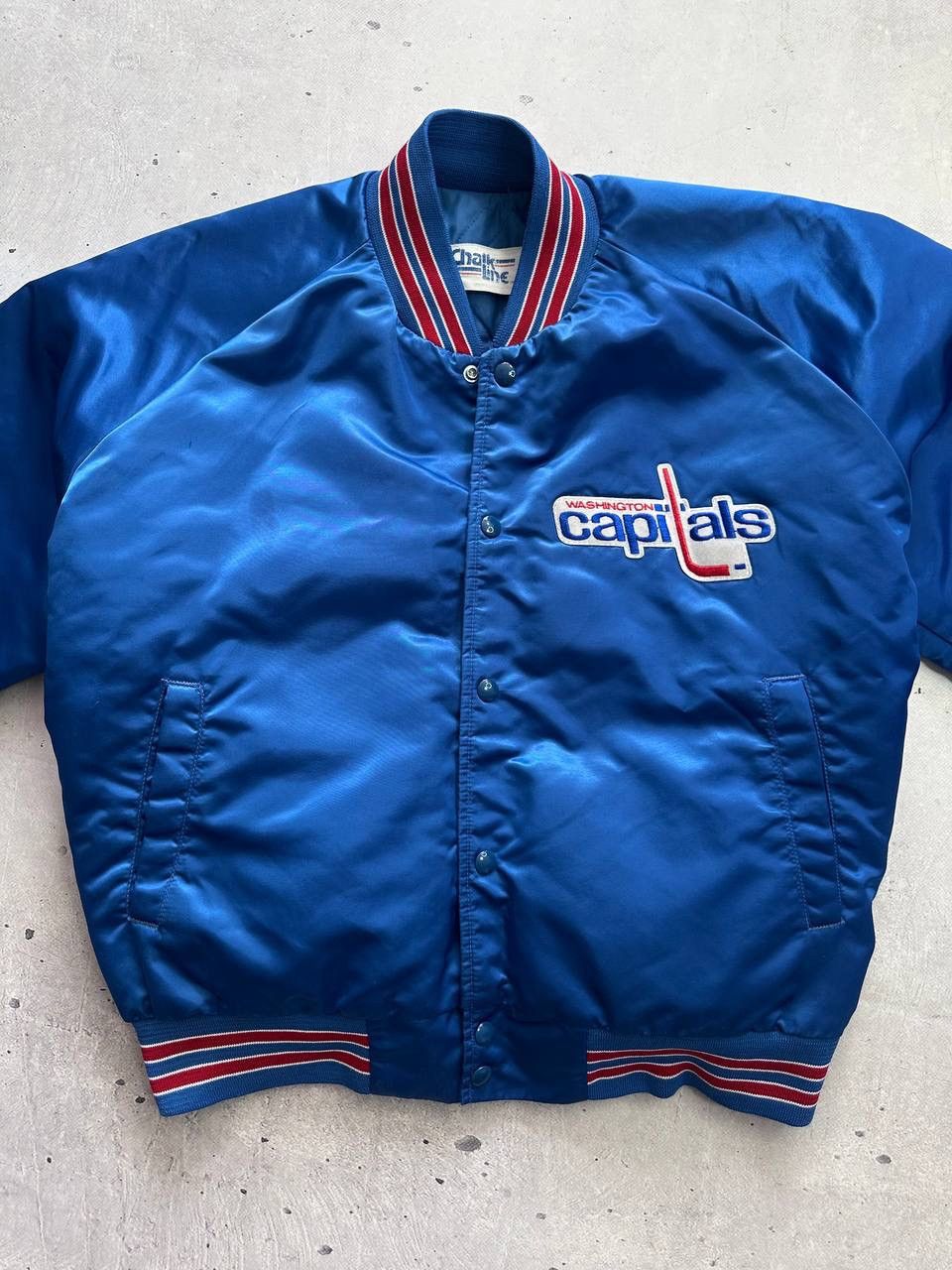 Chalk Line Vintage Washington Capitals Bomber Jacket Chalk Line NHL USA Size US XL / EU 56 / 4 - 16 Thumbnail