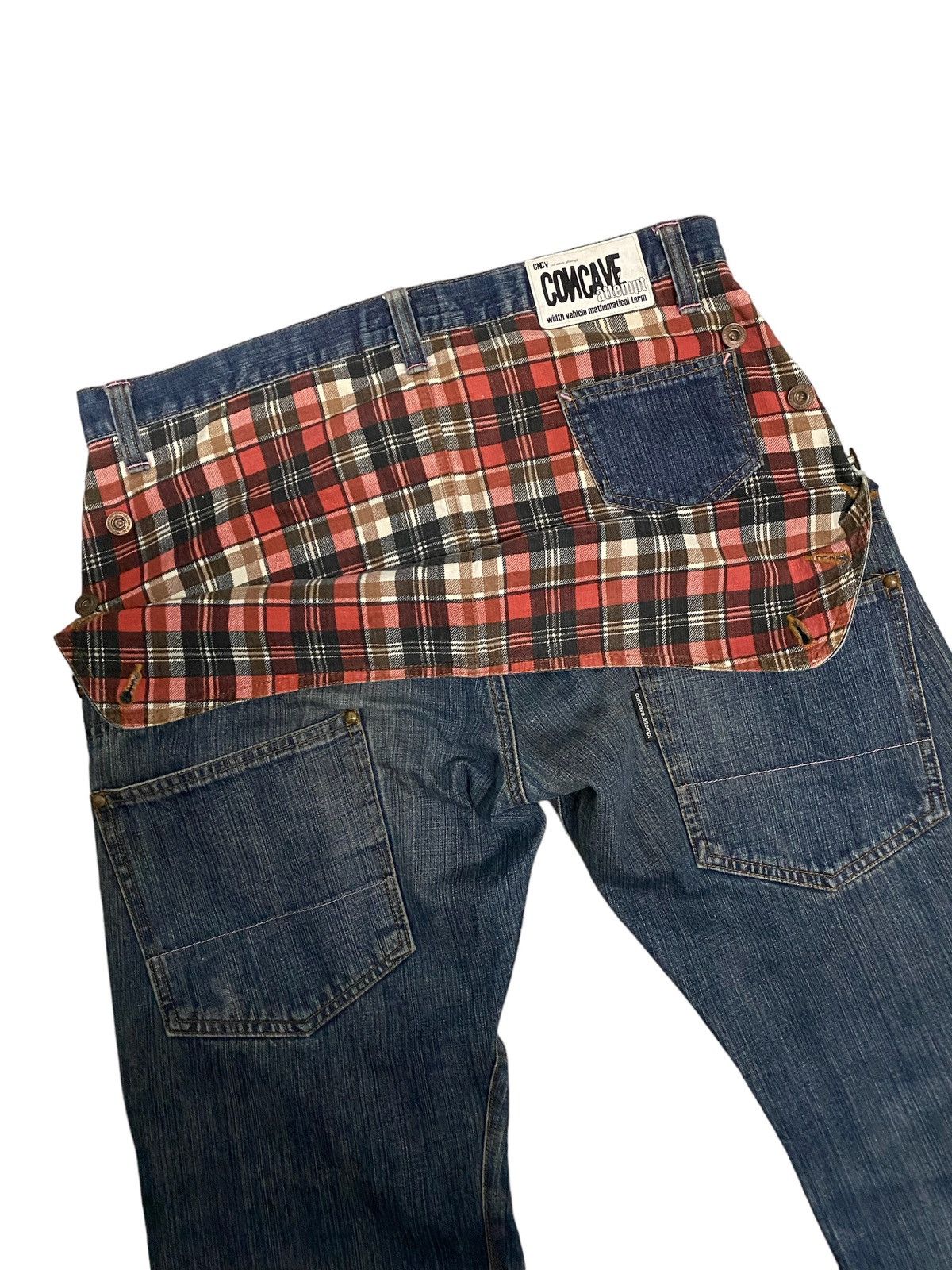 image of Distressed Denim x Vintage Offervintage Cncv Concave Attempt Japanese Denim Jeans in Blue (Size 36)