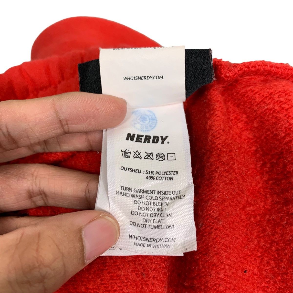 NERDY NERDY Big Logo Drawstring Red Sweatpant #1480-C67 Size US 30 / EU 46 - 15 Thumbnail