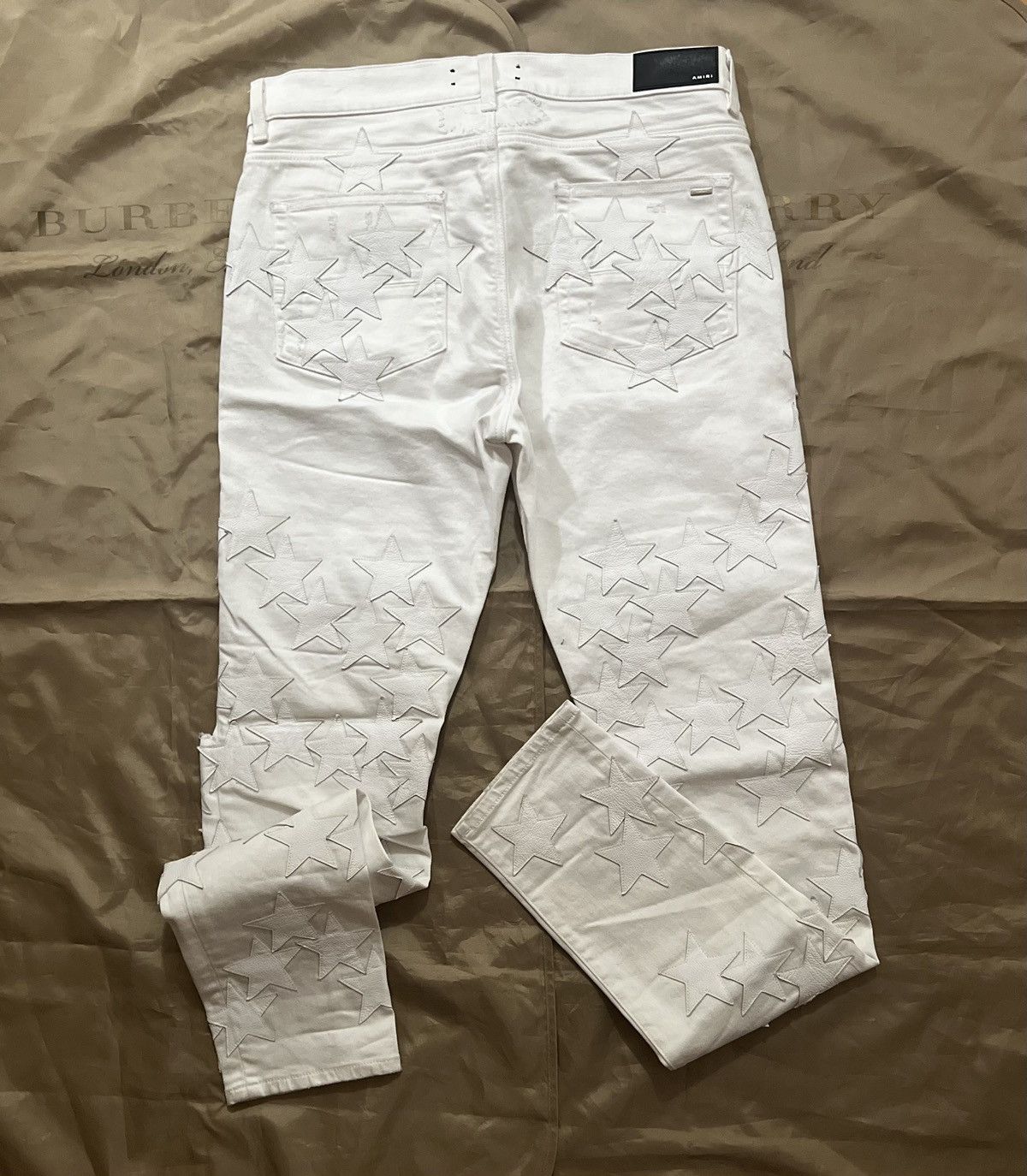 Amiri Amiri x Chemist White Star Patch Jeans size 36 $2500 Size US 36 / EU 52 - 8 Thumbnail