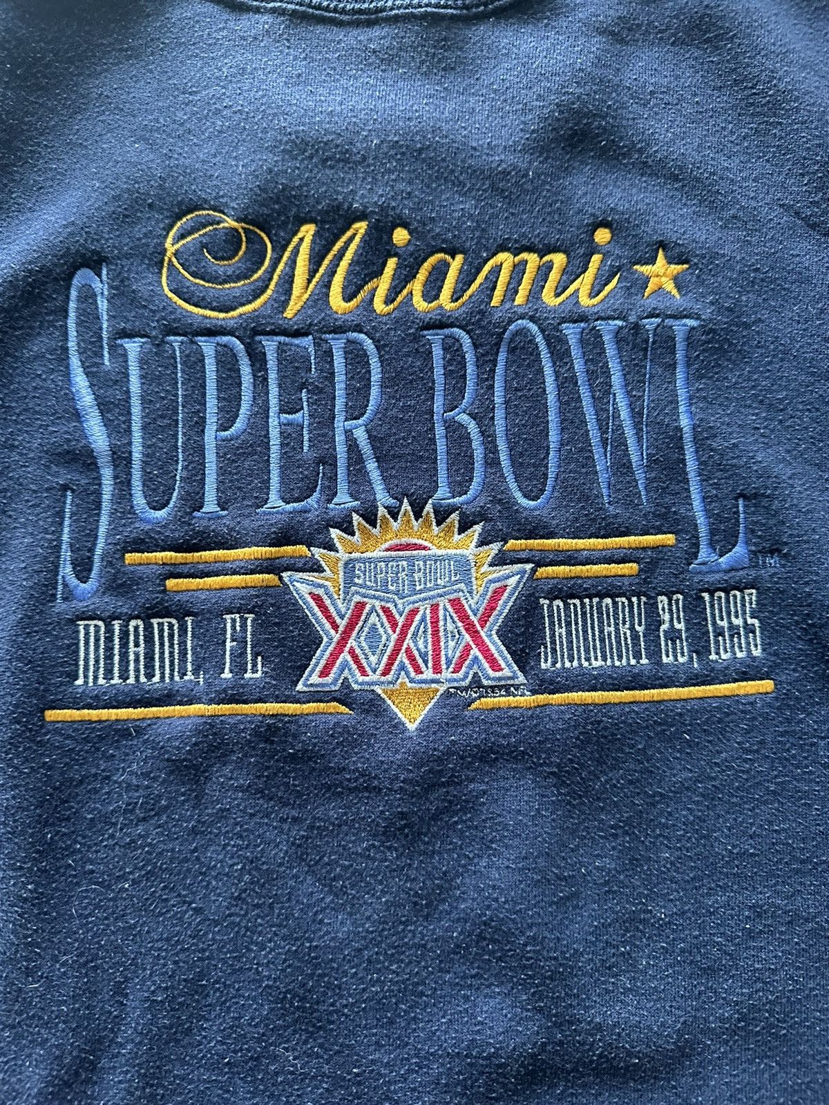 NFL × Vintage VINTAGE 90s SUPER BOWL XXIX 1995 CREWNECK SWEATSHIRT Size US L / EU 52-54 / 3 - 3 Thumbnail