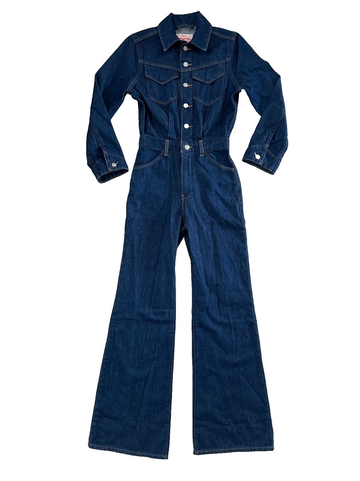 Levi's Levi's Western Jumpsuit Let's Get Lost Again Denim Jeans 24 Size 24" / US 00 / IT 34 - 3 Thumbnail