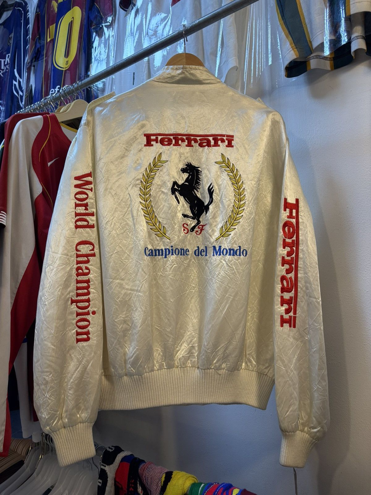 Ferrari Rare Vintage 80s Ferrari World Champion Jacket Size US XL / EU 56 / 4 - 1 Thumbnail