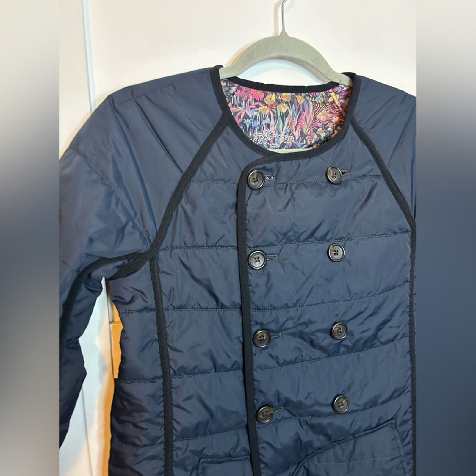 J.Crew J.Crew Reversible Floral Liberty Fabric Quilted Jacket Size XXS / US 00 / IT 34 - 6 Thumbnail