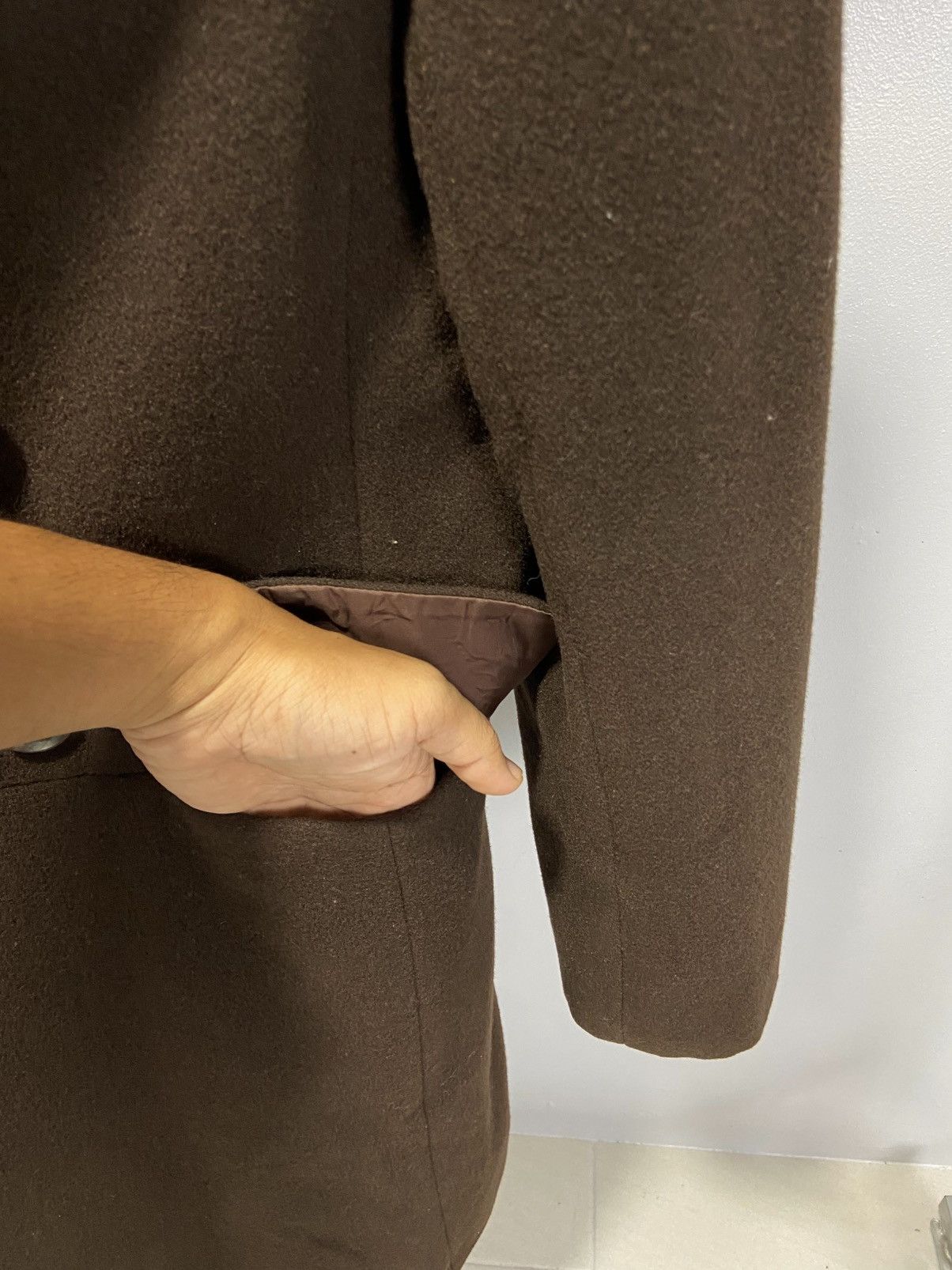 Yohji Yamamoto INED Yohji Yamamoto double breast wool Long Coats Size M / US 6-8 / IT 42-44 - 8 Thumbnail