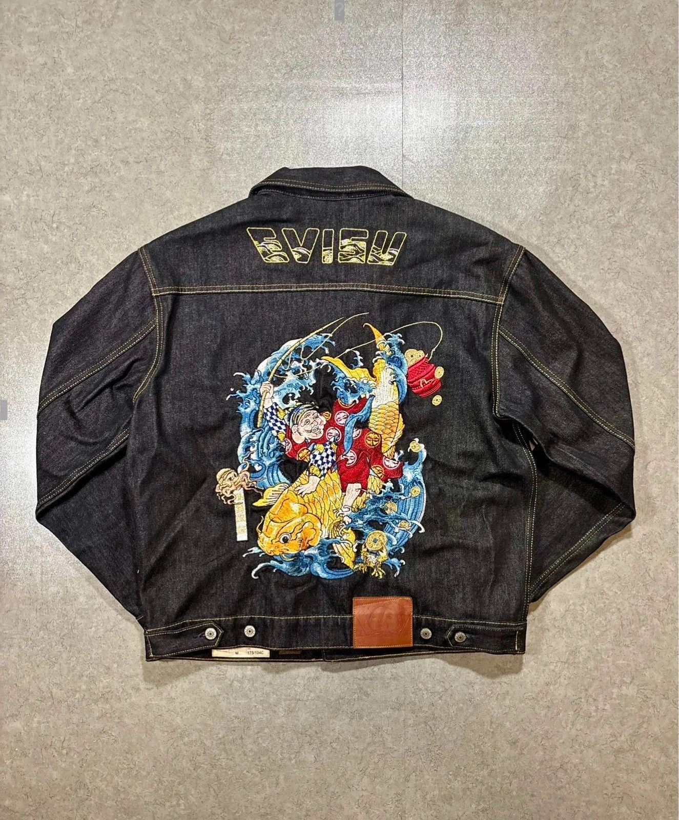 Japanese Brand Evisu denim jacket fish and Buddha Size US M / EU 48-50 / 2 - 1 Thumbnail