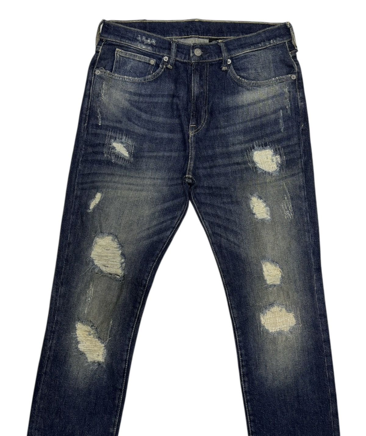 Japanese Brand × Jean × Undercover VINTAGE &DENIM SKINNY DISTRESSED DENIM JEANS Size US 32 / EU 48 - 5 Thumbnail