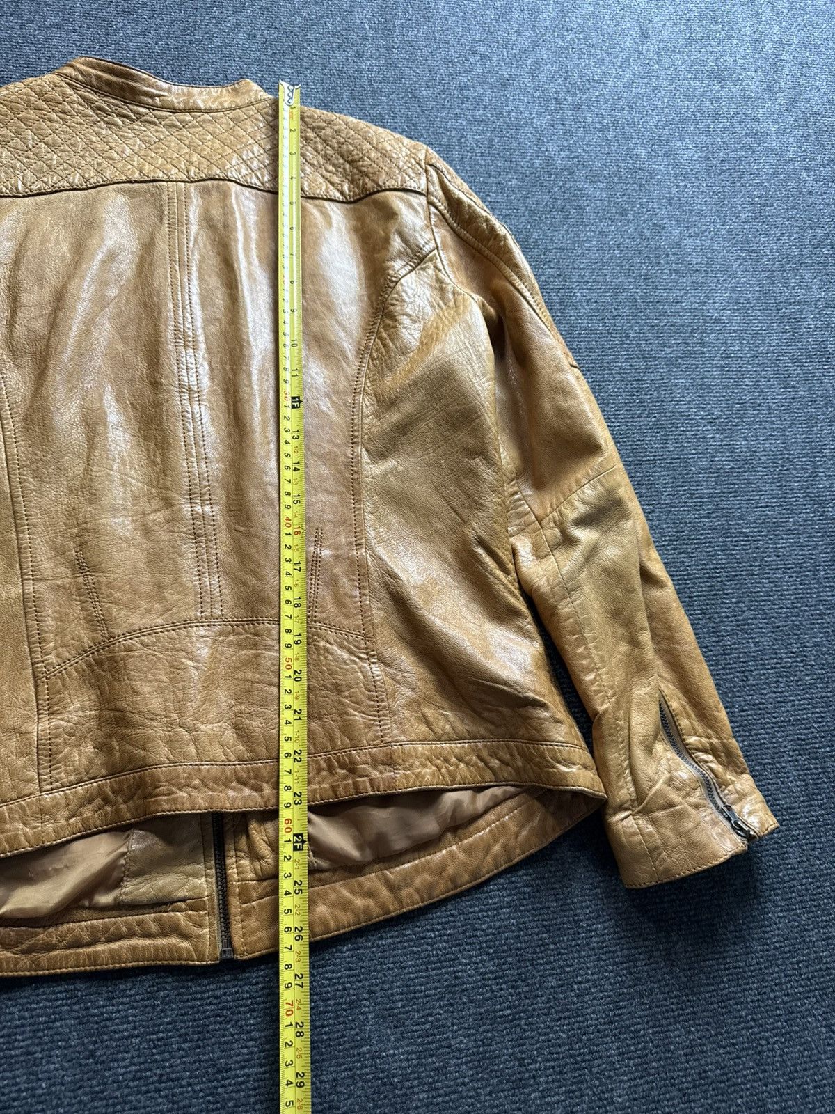 Genuine Leather Archive Y2K Leather Biker Moto Avant Garde Jacket Cafe Racer Size L / US 10 / IT 46 - 22 Thumbnail