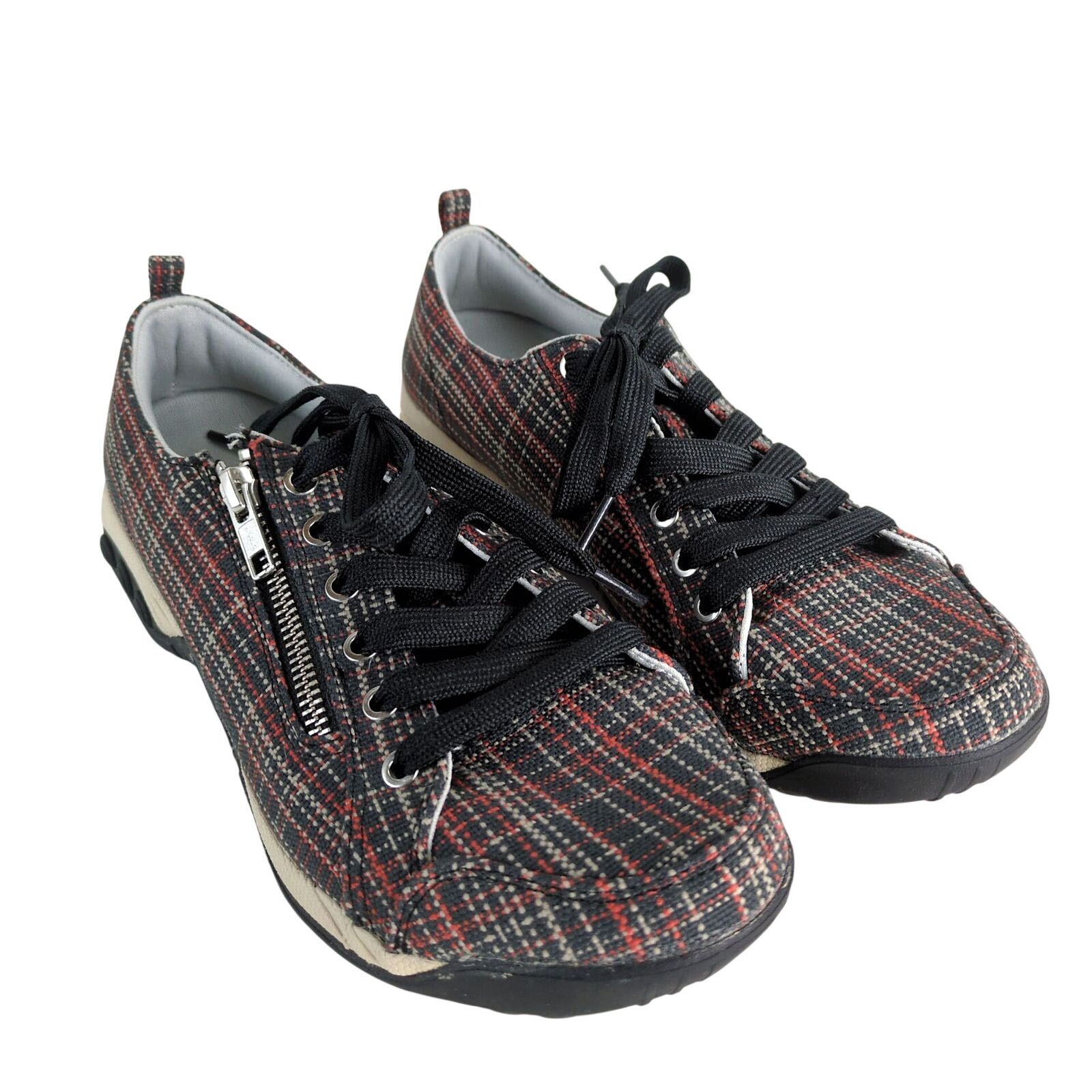 Other Therafit Plaid Comfort Sneakers Women's 8.5 Side Zip Walking Size US 8.5 / IT 38.5 - 3 Thumbnail