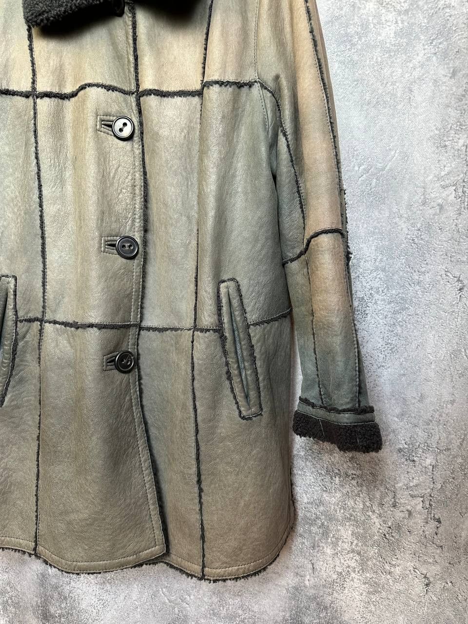 Other RRP 1900$ Werner Christ Patchwork Shearling Coat Size 50 Size US L / EU 52-54 / 3 - 9 Thumbnail