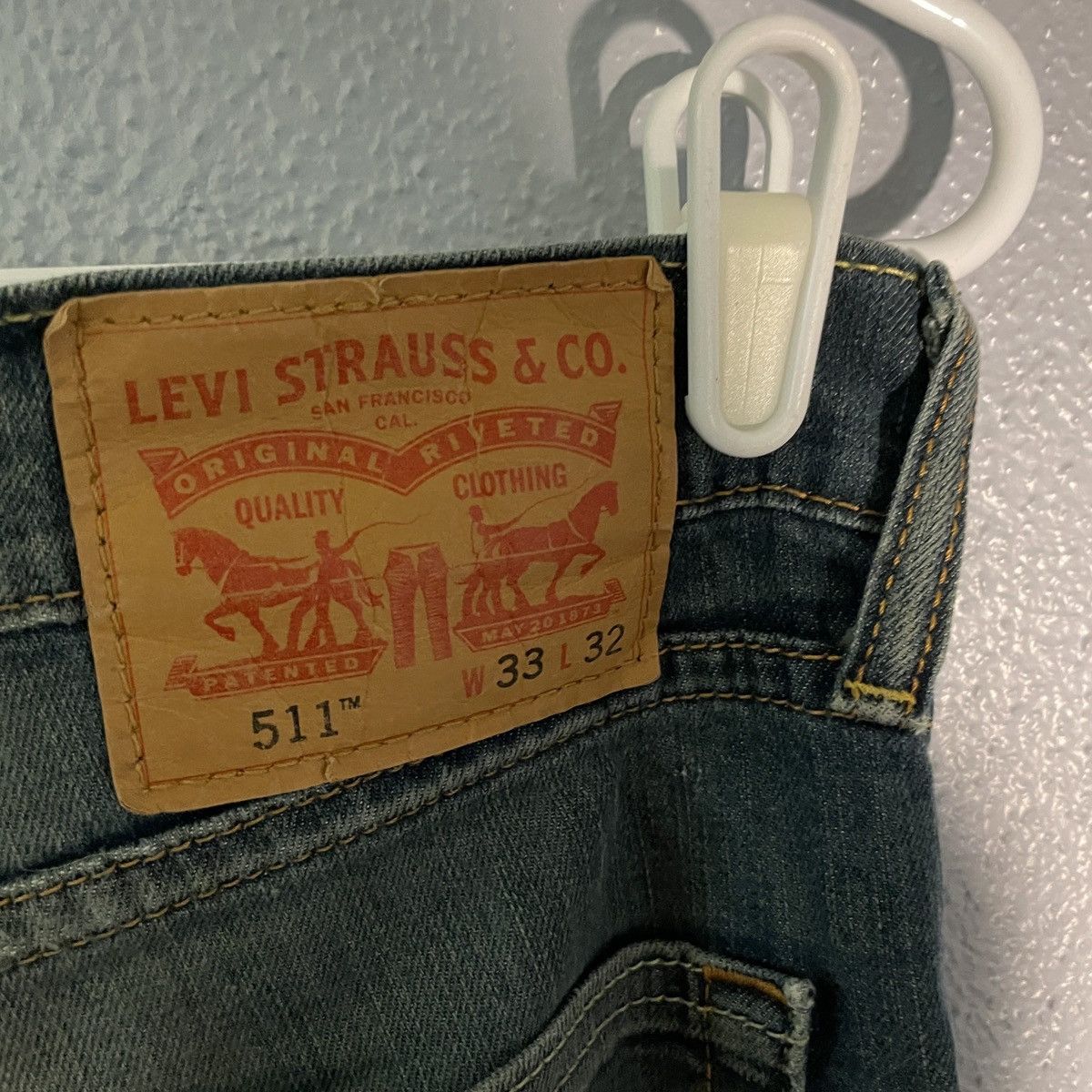 Levi's × Vintage Levi’s 511 Blue Paint Splattered Jeans Men’s Size 33x32 Size US 33 - 7 Thumbnail
